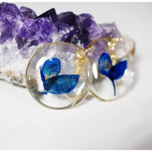 Texas Bluebonnet Petal Dangle Earrings