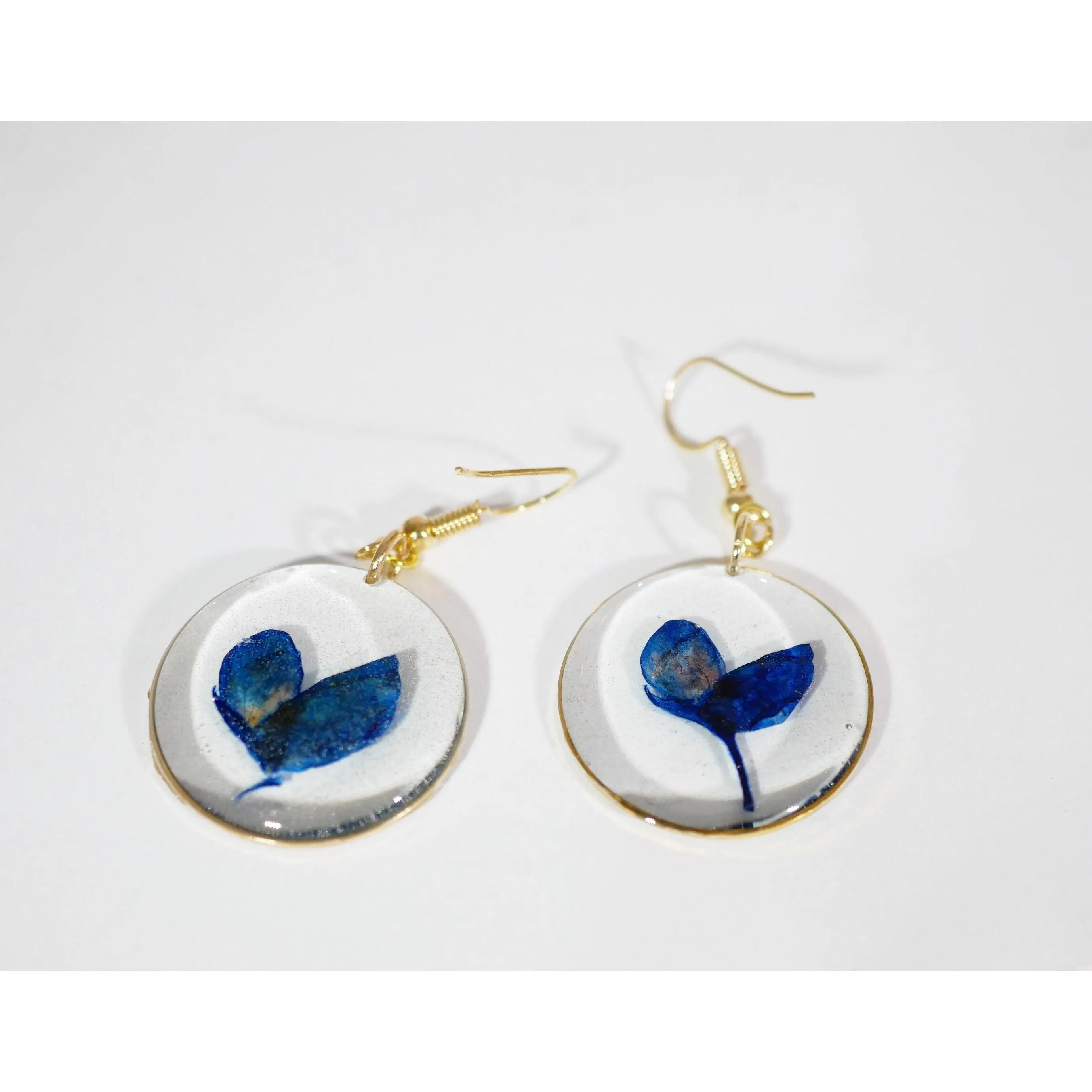 Texas Bluebonnet Petal Dangle Earrings