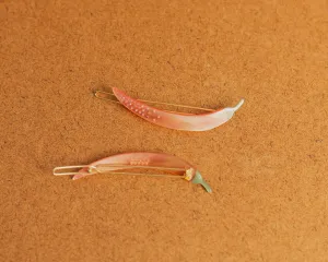 Thai Chili Pepper Barette Set by Winona Irene