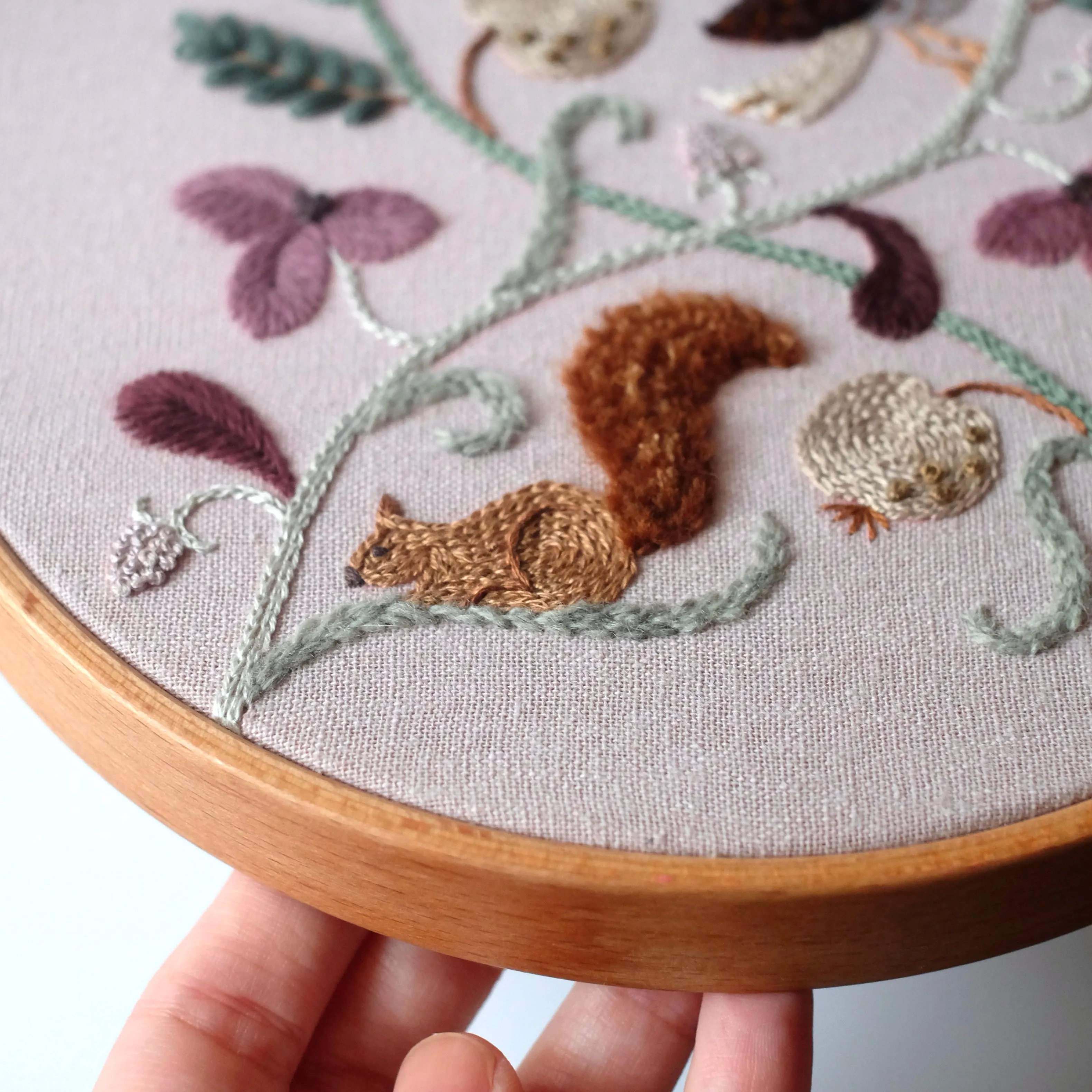 The Bird and the Squirrel in the Garden - PDF Pattern
