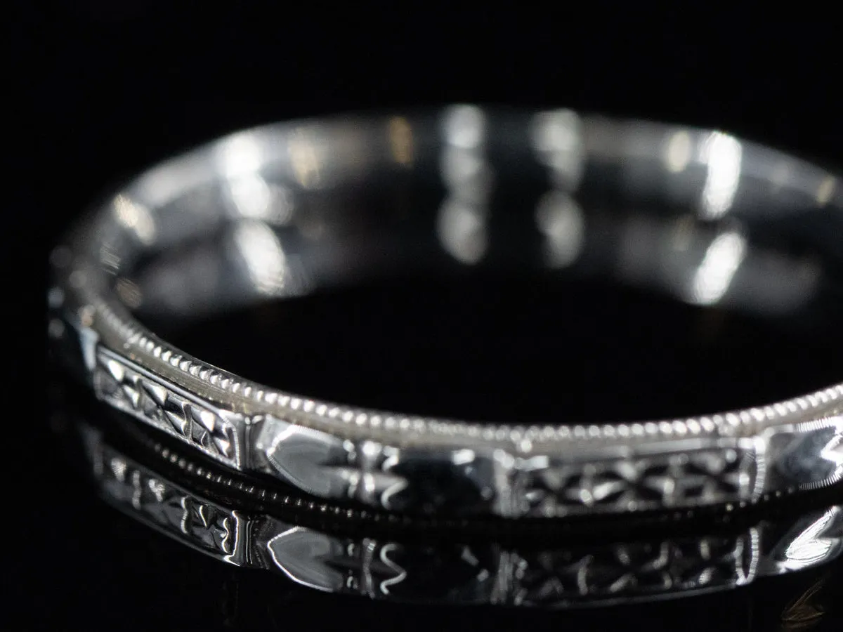 The Cora Band in 14K White Gold