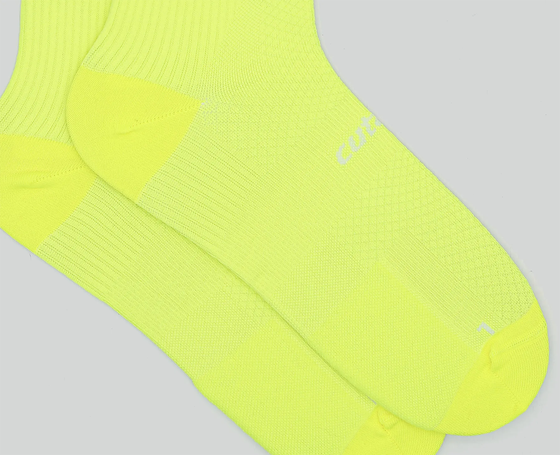 The Cutaway Sock - Neon Turquesa