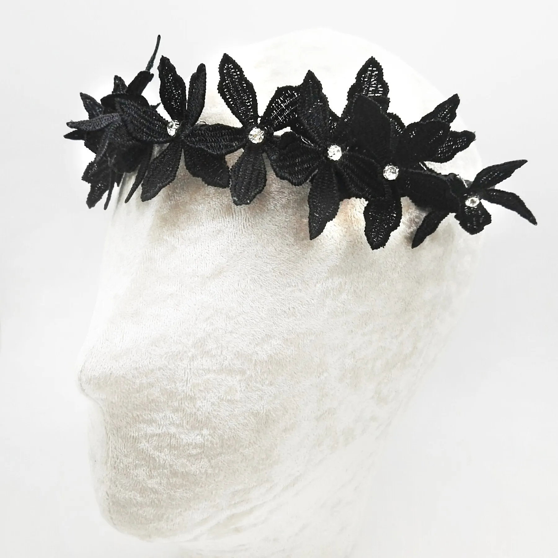 The Midnight Fairy Diamante Designer Hair Garland