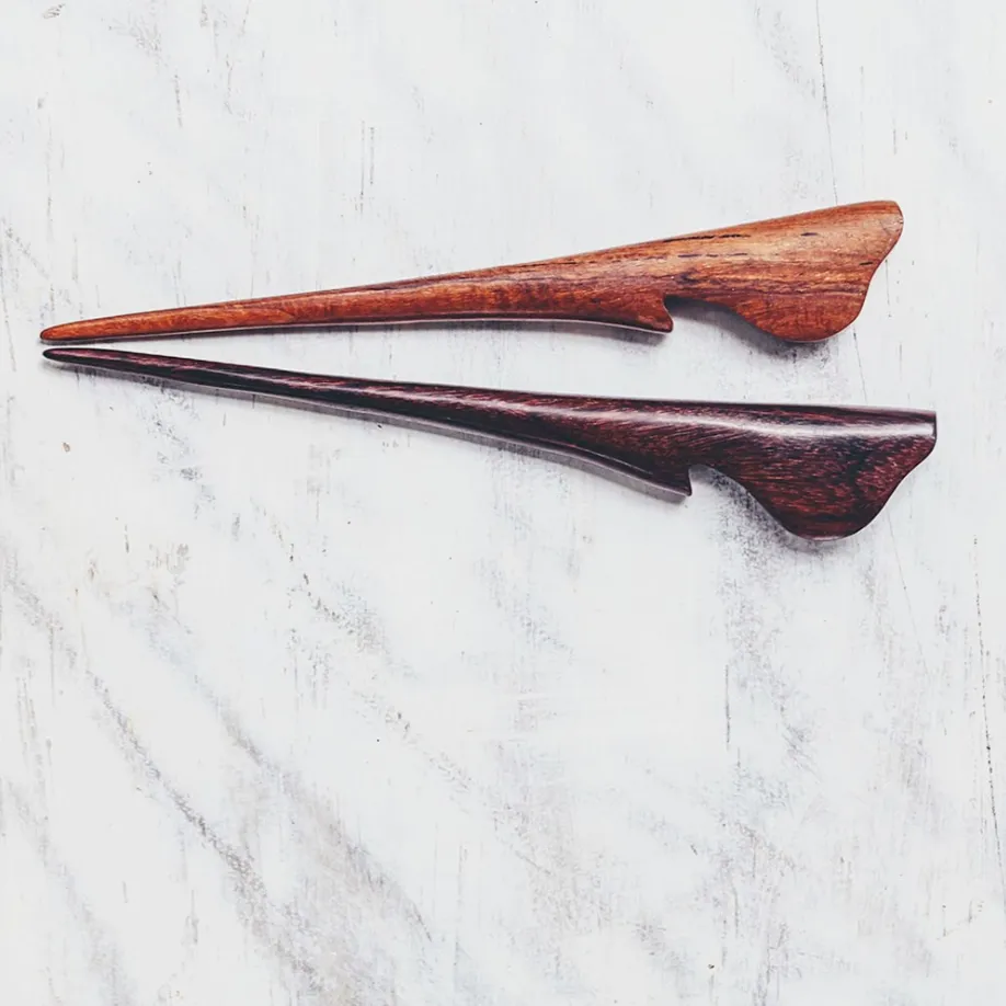 The Tapioca Leaf Hair Stick from S A Y A Designs