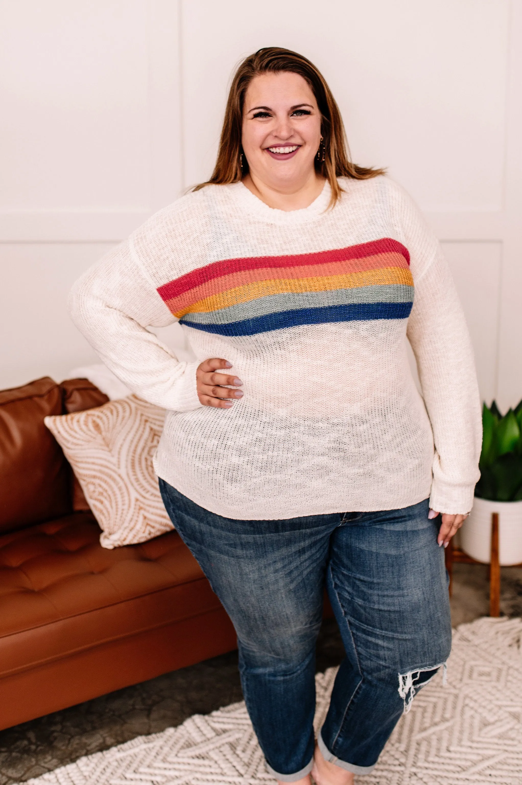 Three's Company Crew Neck Sweater
