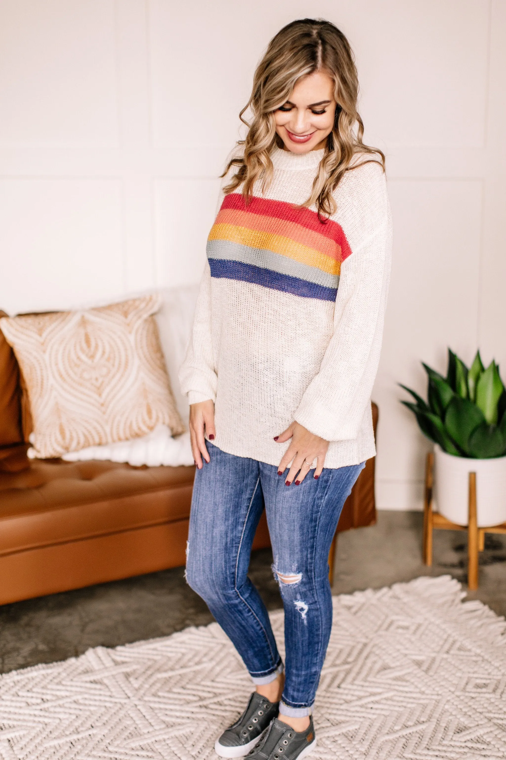 Three's Company Crew Neck Sweater