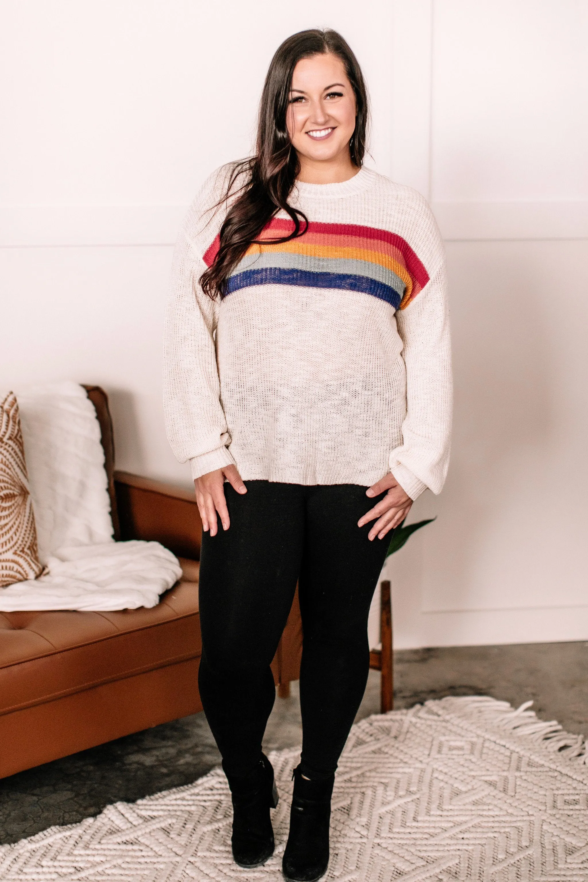 Three's Company Crew Neck Sweater