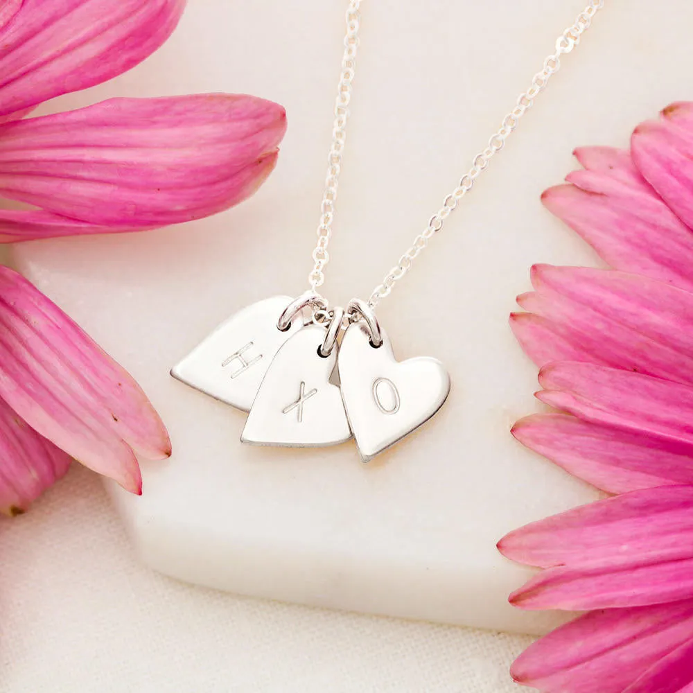 To My Bestie for St. Patrick's Day-Engraved Charms Necklace