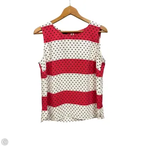 Top Sleeveless By Talbots In Polkadot Pattern, Size: M