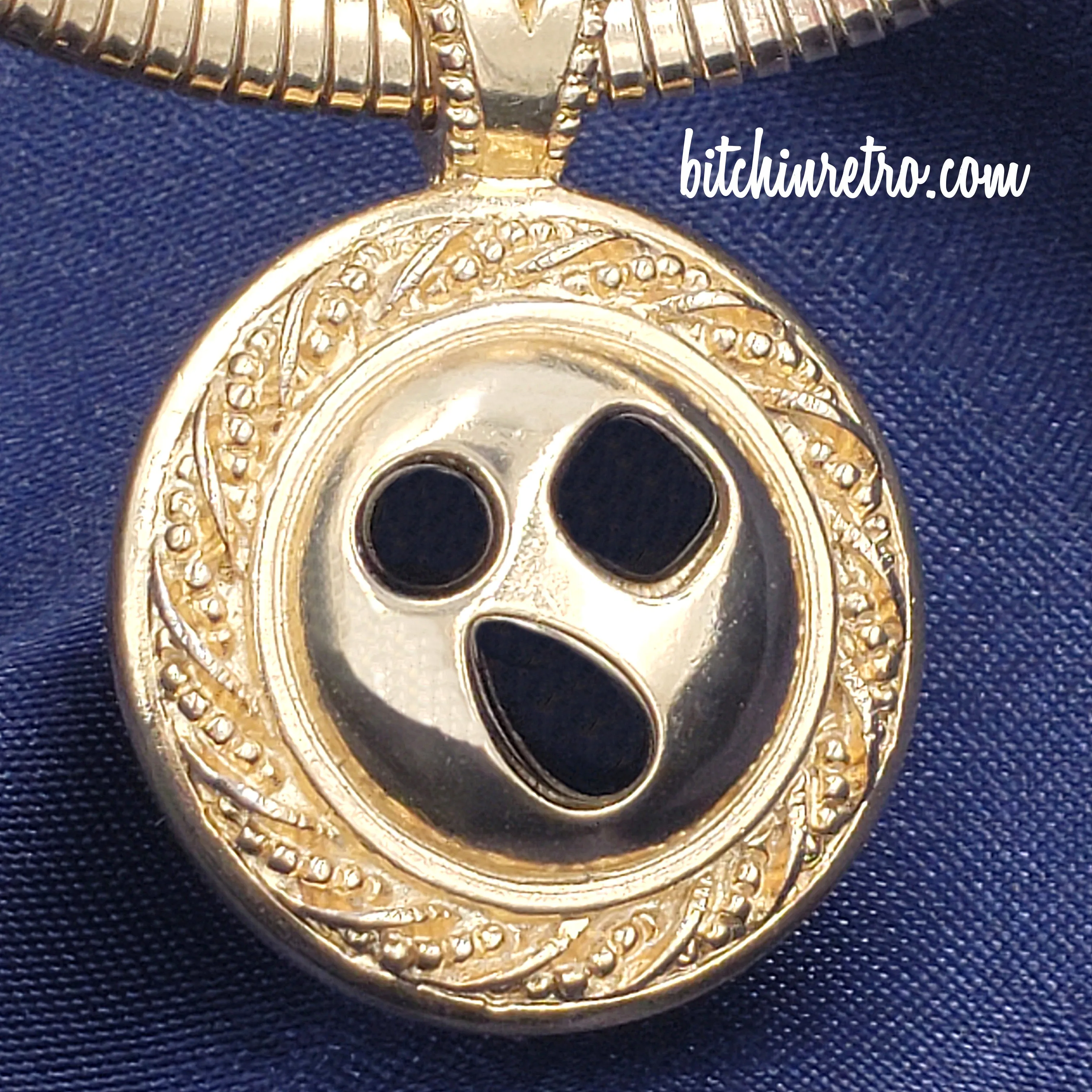 Trifari Vintage Leopard Pendant Necklace on Omega Chain