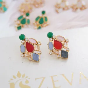 Turkish Gem Stones Studs