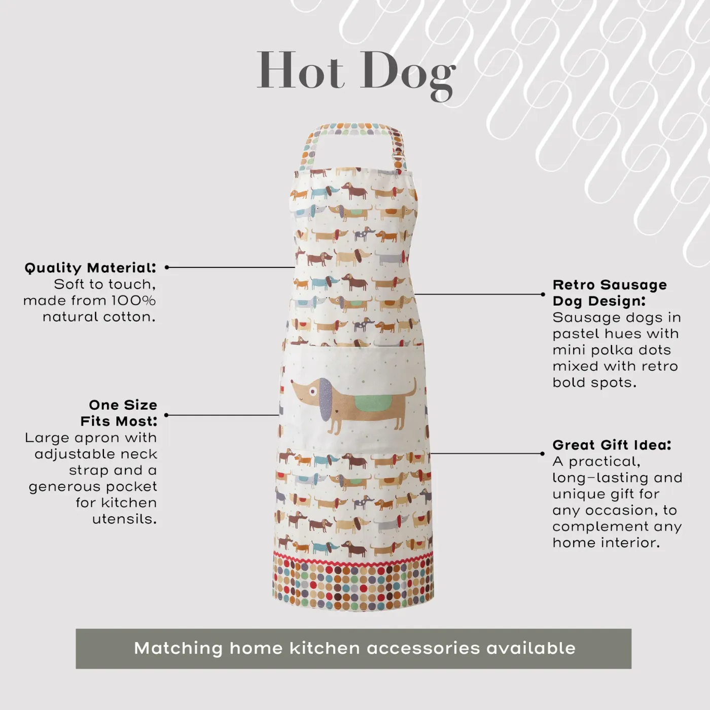Ulster Weavers Hot Dog Cotton Apron