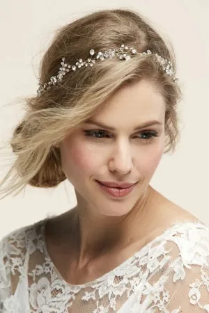 Untamed Petals Leslie Gold Head Piece