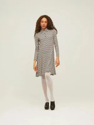 Vestido Polo Corte Cadera Retro Flowers