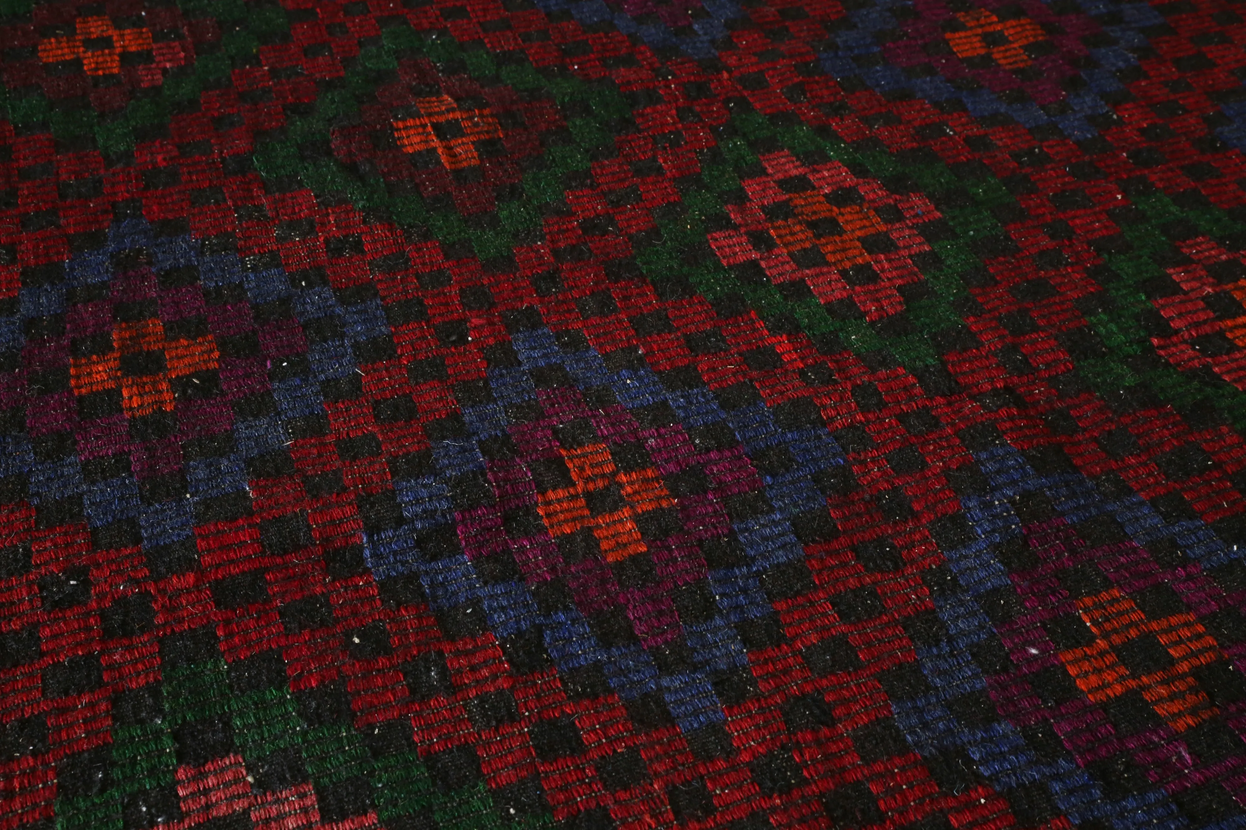 Vintage Aegean Cicim Kilim 6.9ftx8.8ft