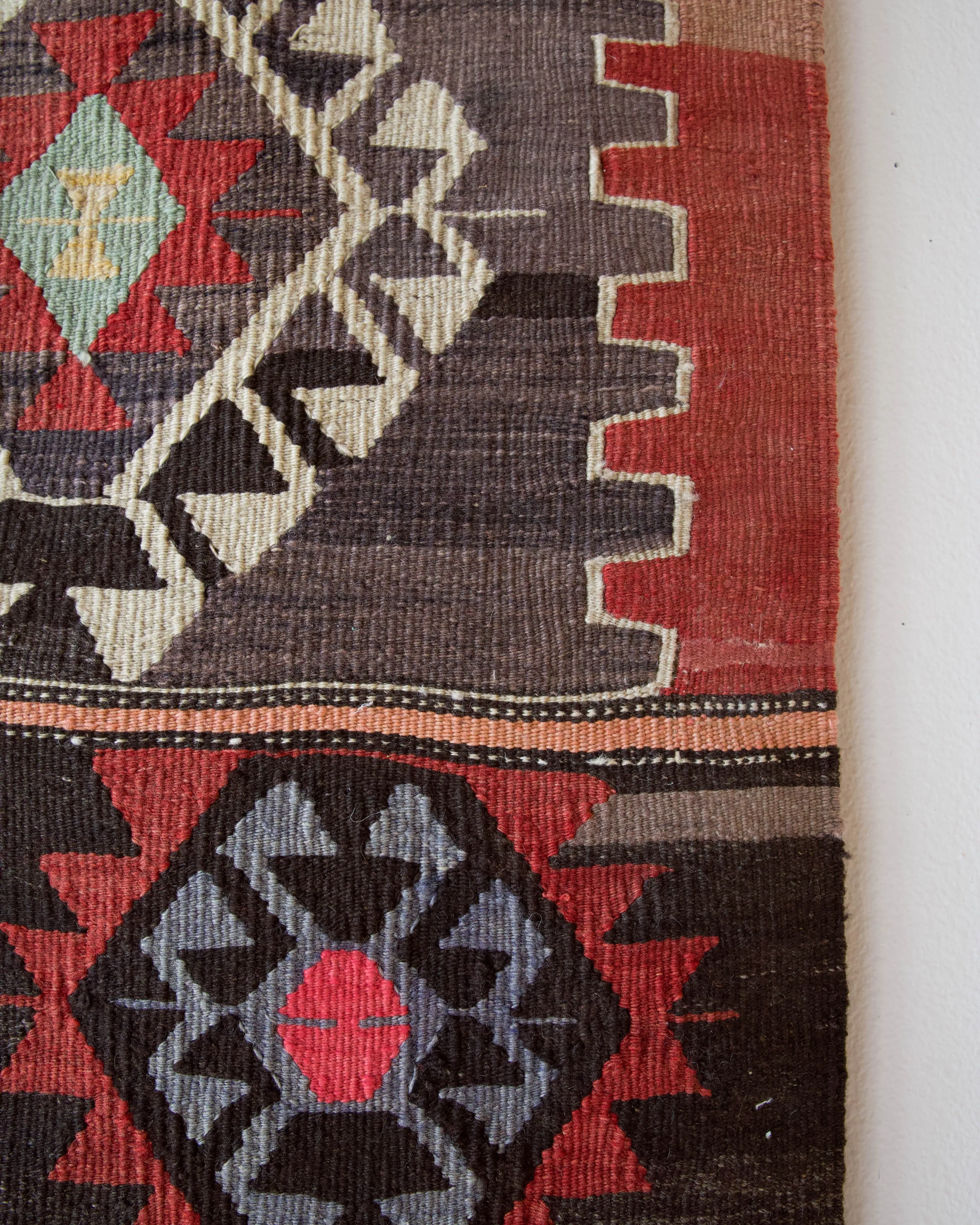 Vintage Balikesir Kilim Rug 5'7"x8'3"