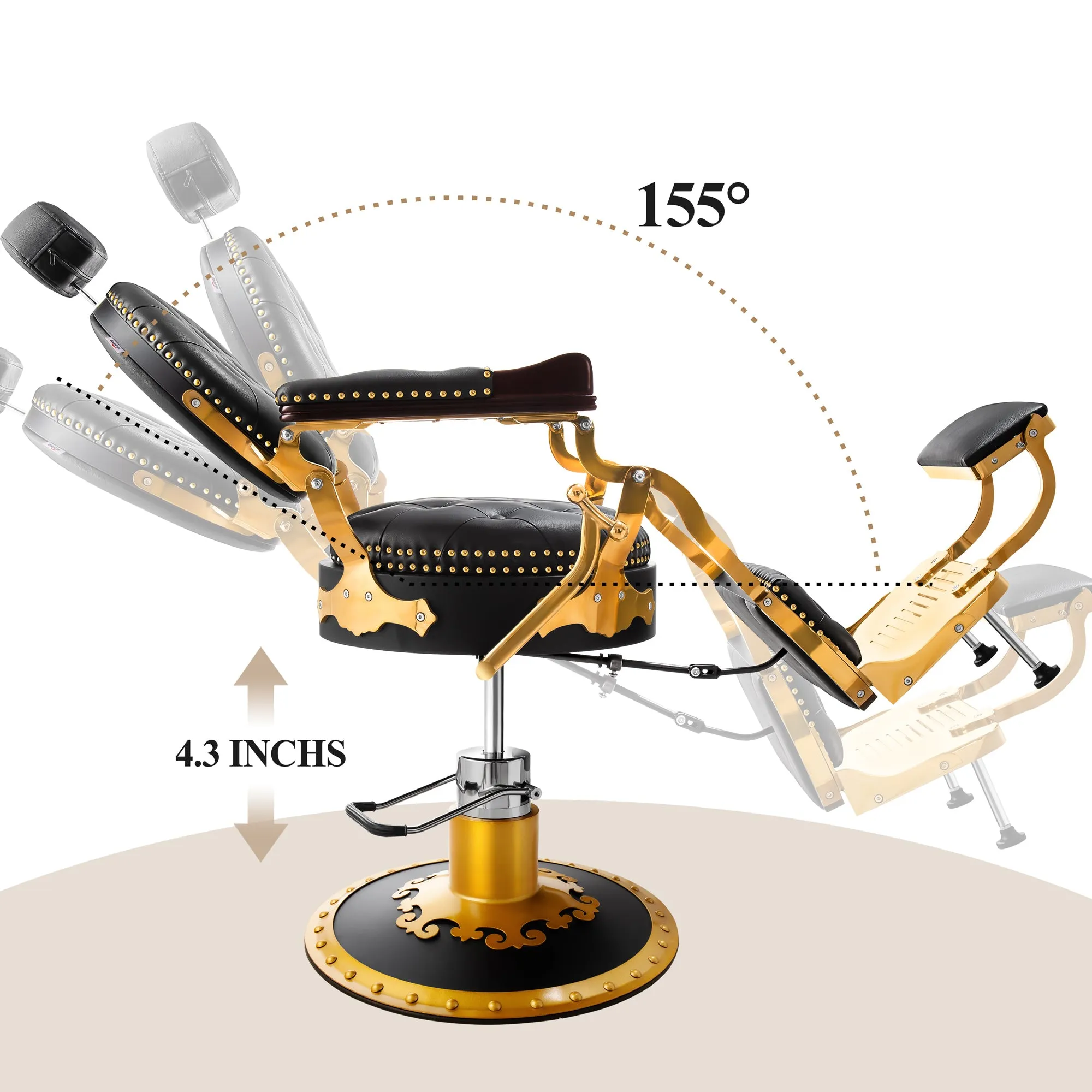 Vintage Barber Chair Gold BS-75