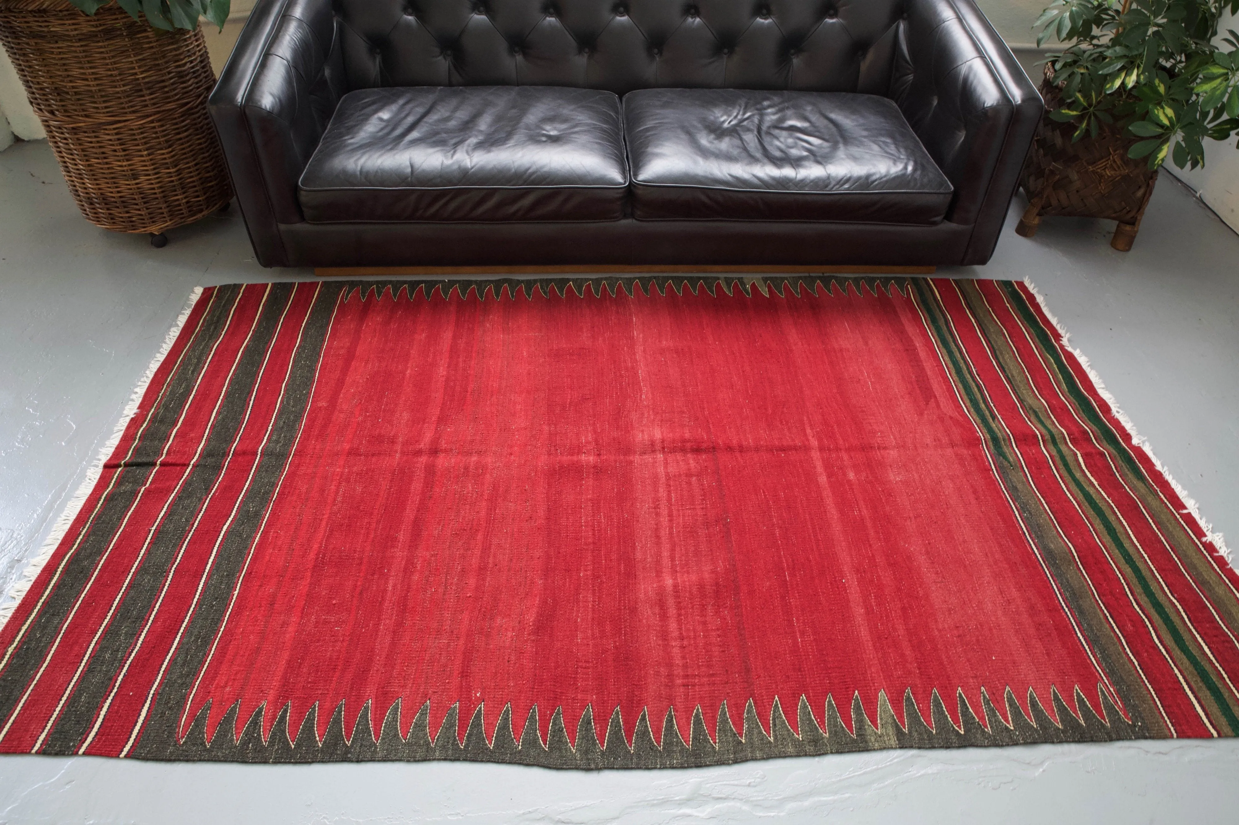 Vintage Bodrum Bos Kilim Rug 4'7"x7'8"