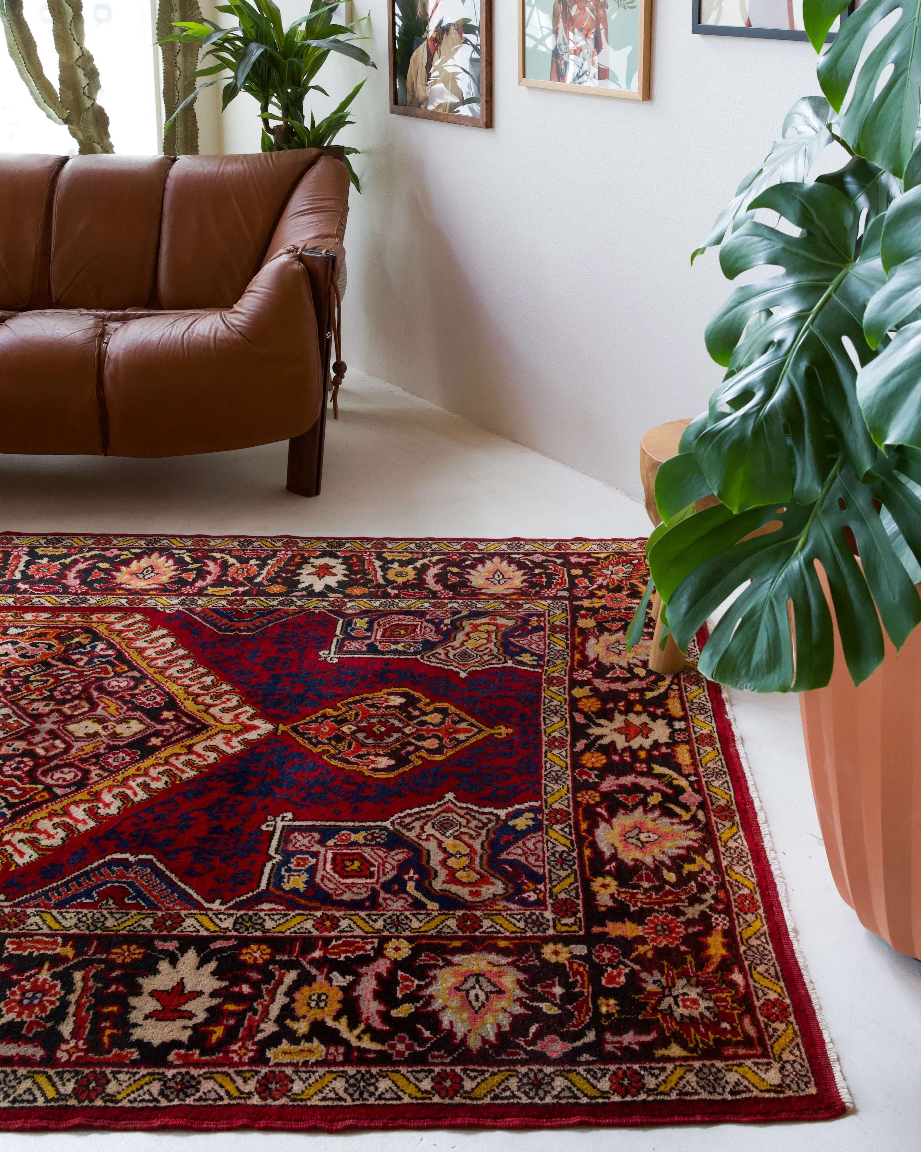 Vintage Canakkale Avunya Rug 5'8"x10'8"