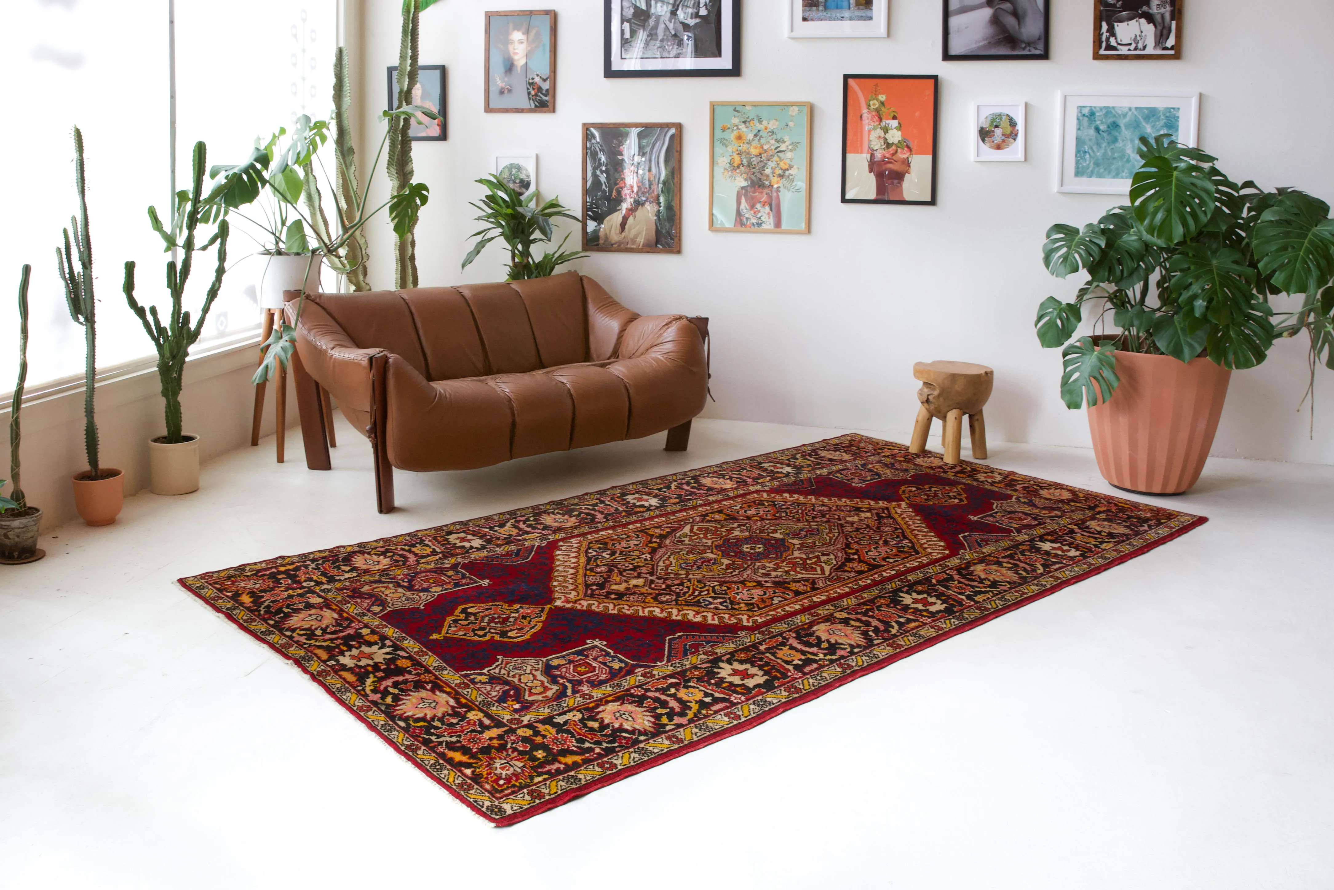 Vintage Canakkale Avunya Rug 5'8"x10'8"