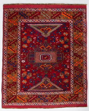Vintage Canakkale Ayvacik Rug 4'5"x6'