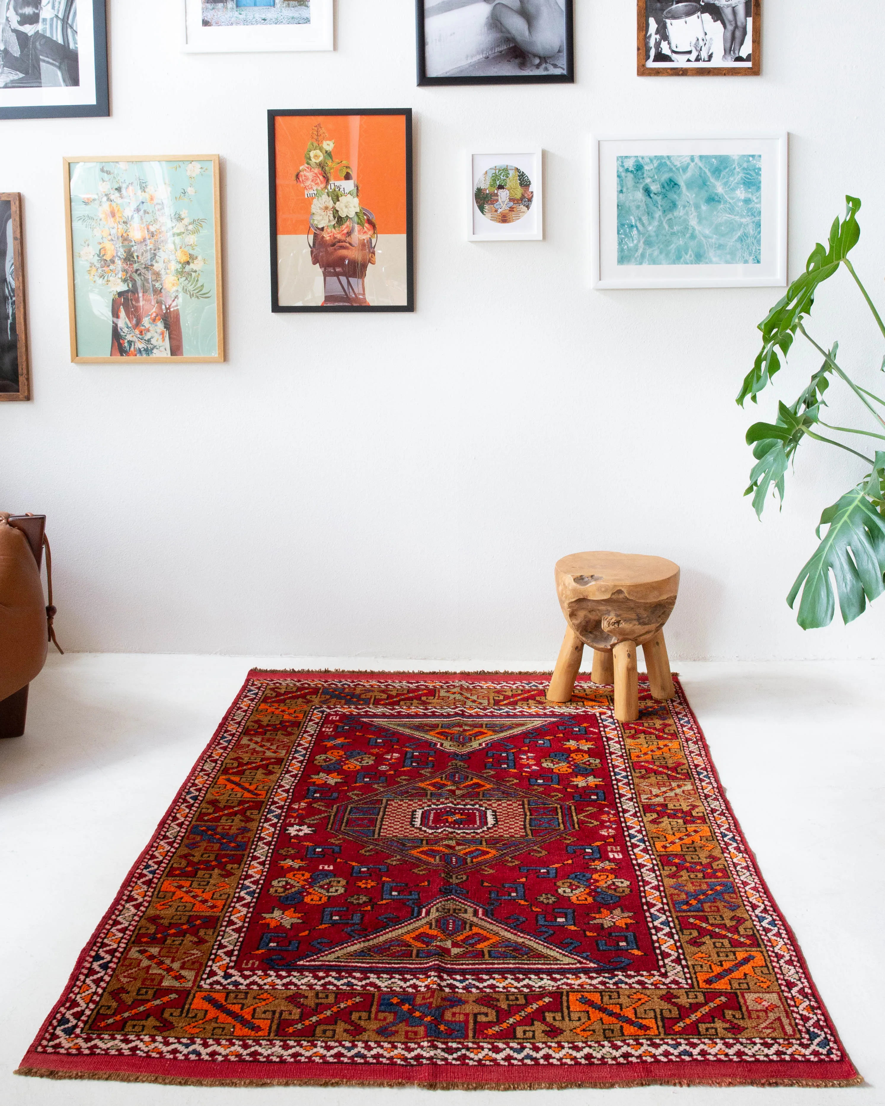 Vintage Canakkale Ayvacik Rug 4'5"x6'