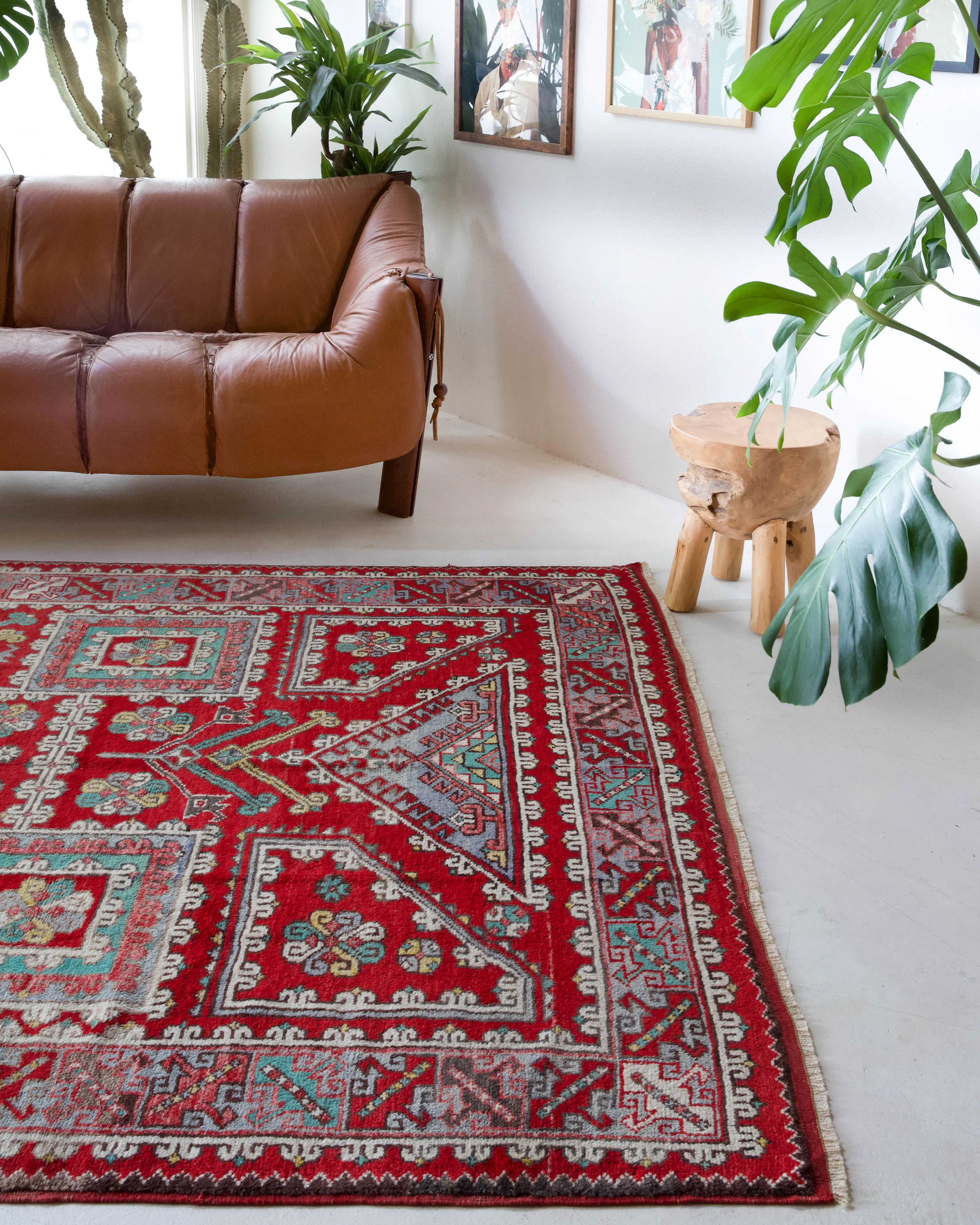 Vintage Canakkale Ayvacik Rug 6'2"x9'