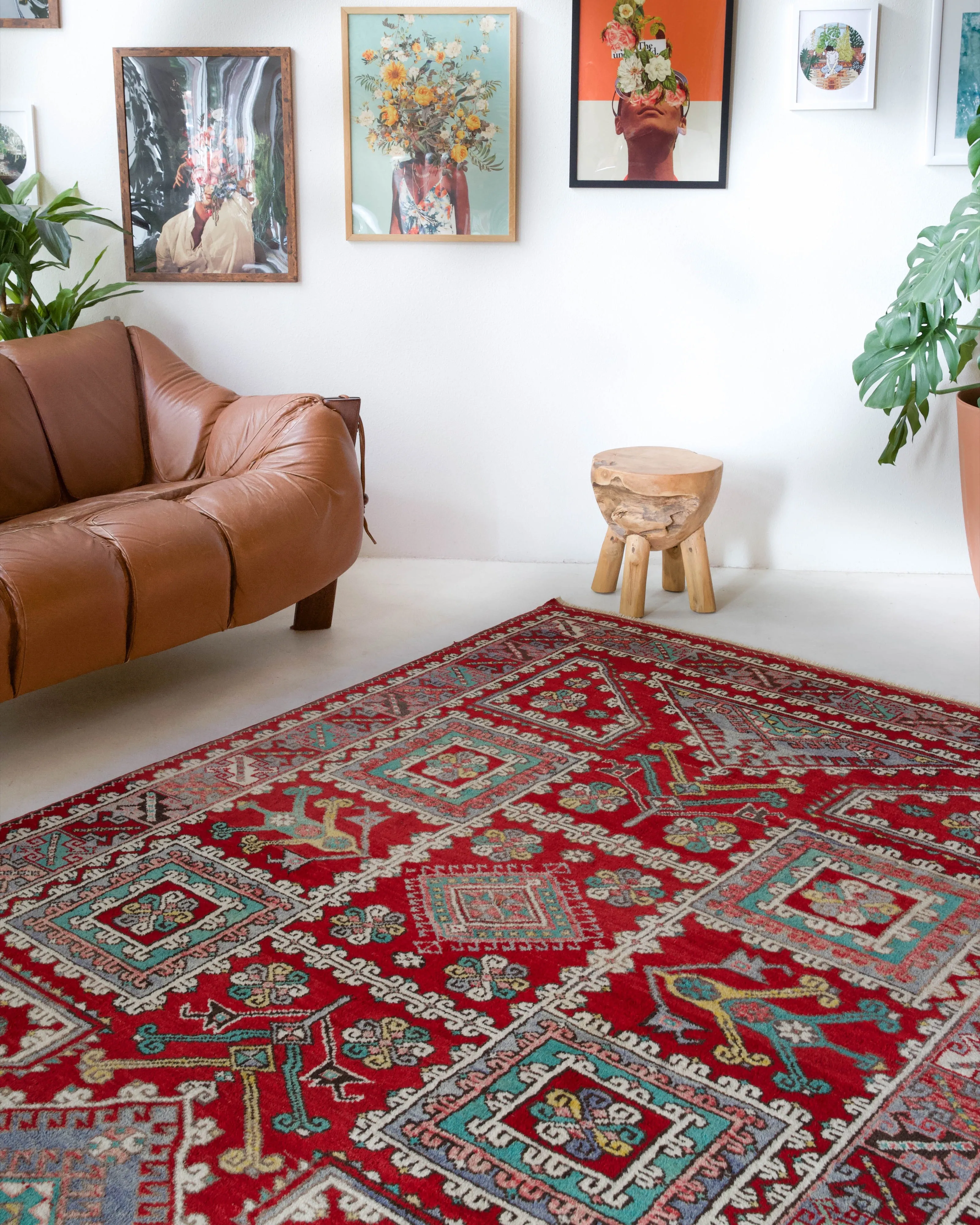 Vintage Canakkale Ayvacik Rug 6'2"x9'