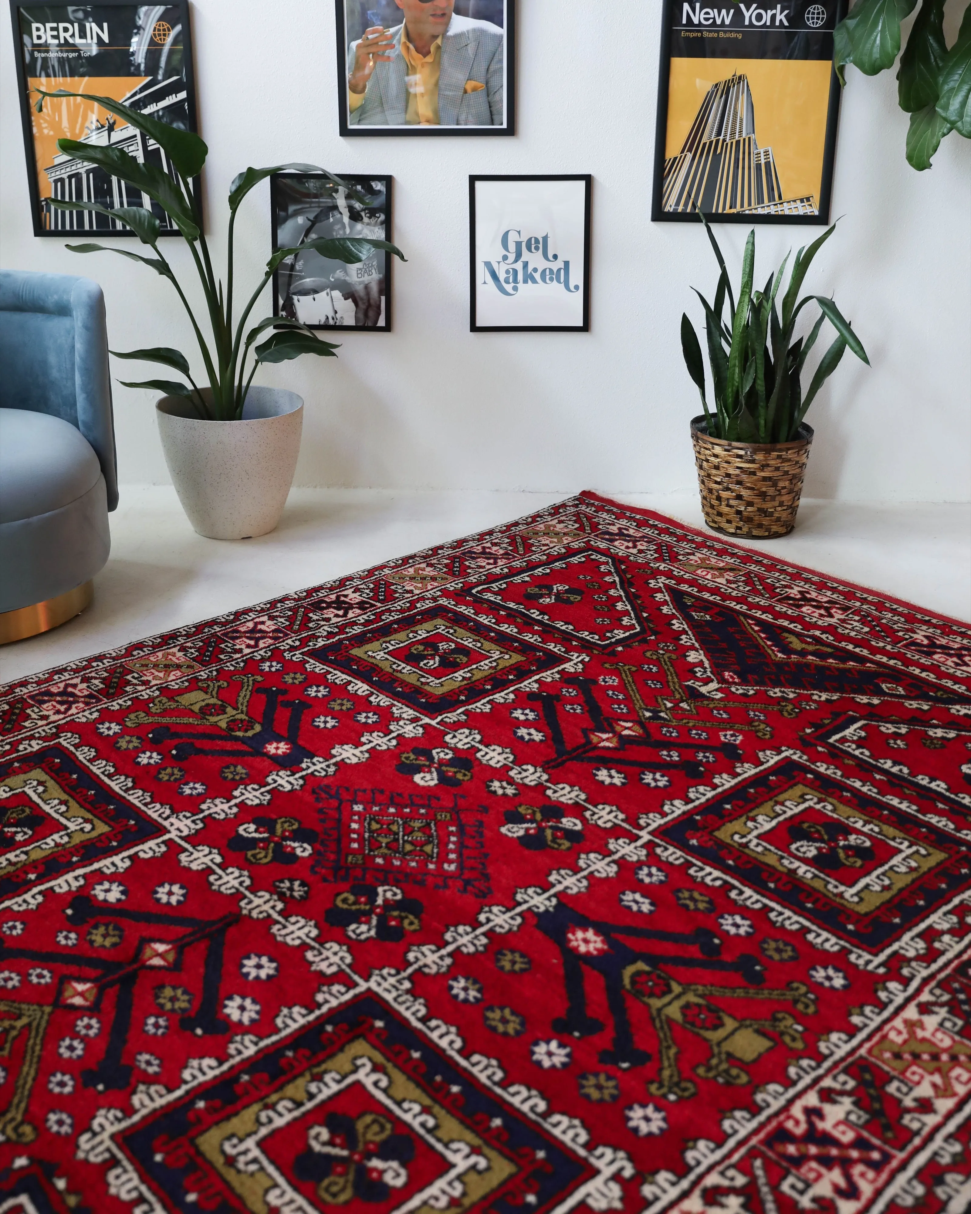 Vintage Canakkale Ayvacik Rug 6'9"x10'6"