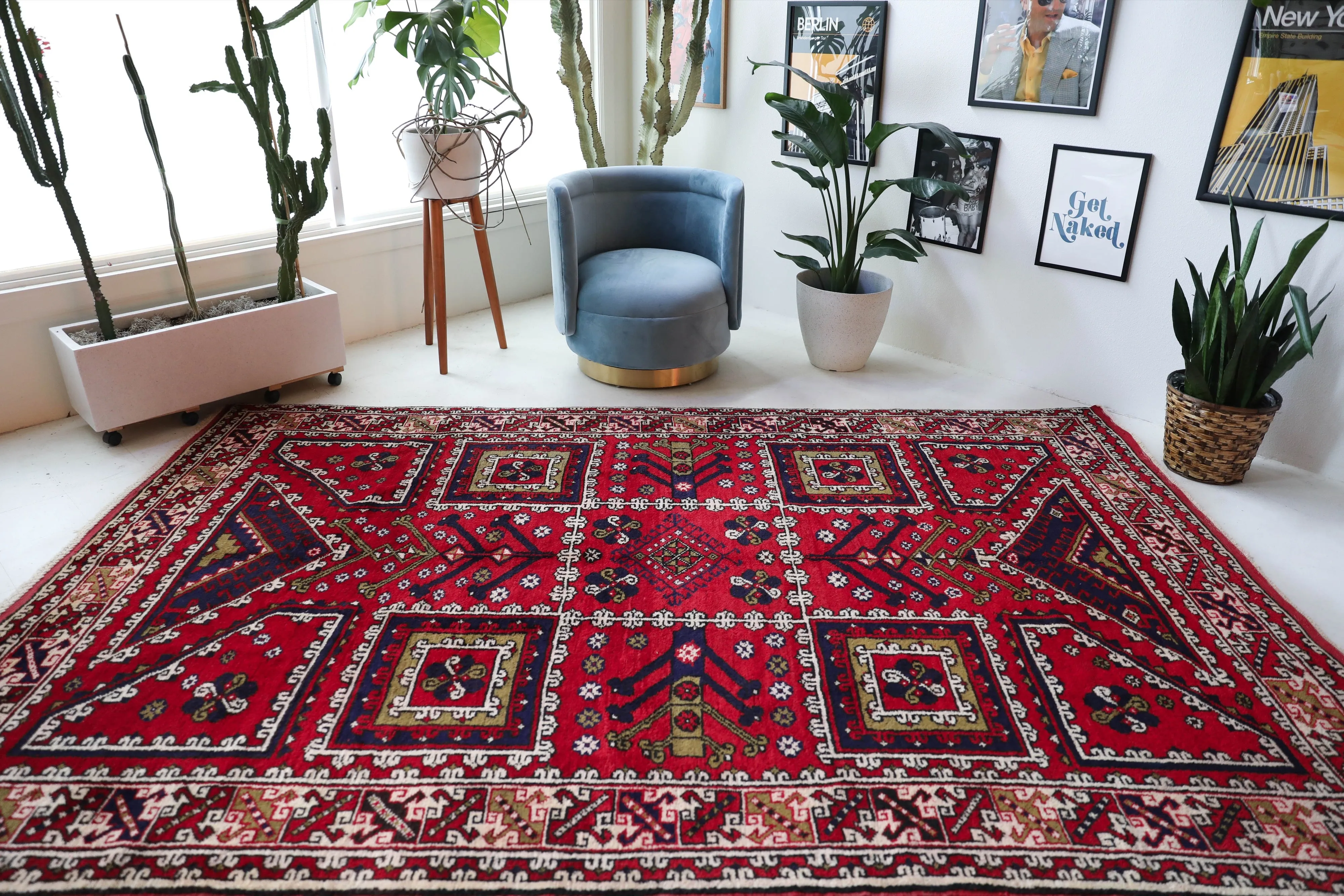 Vintage Canakkale Ayvacik Rug 6'9"x10'6"