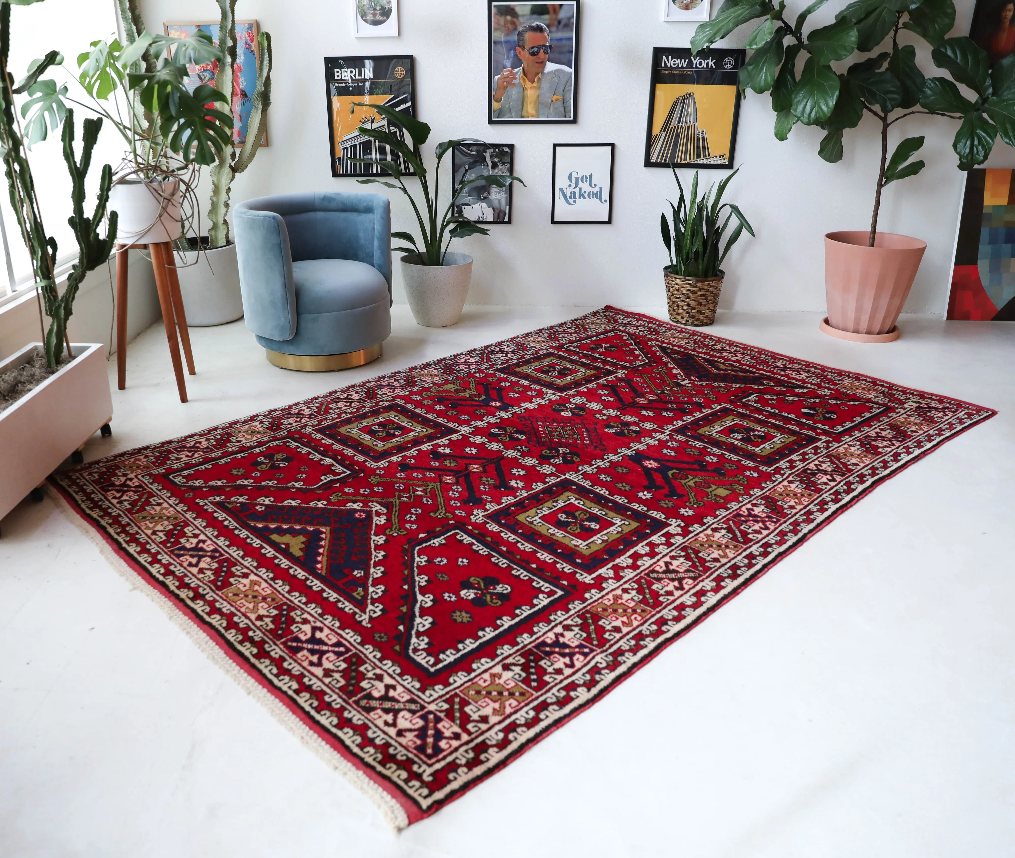 Vintage Canakkale Ayvacik Rug 6'9"x10'6"