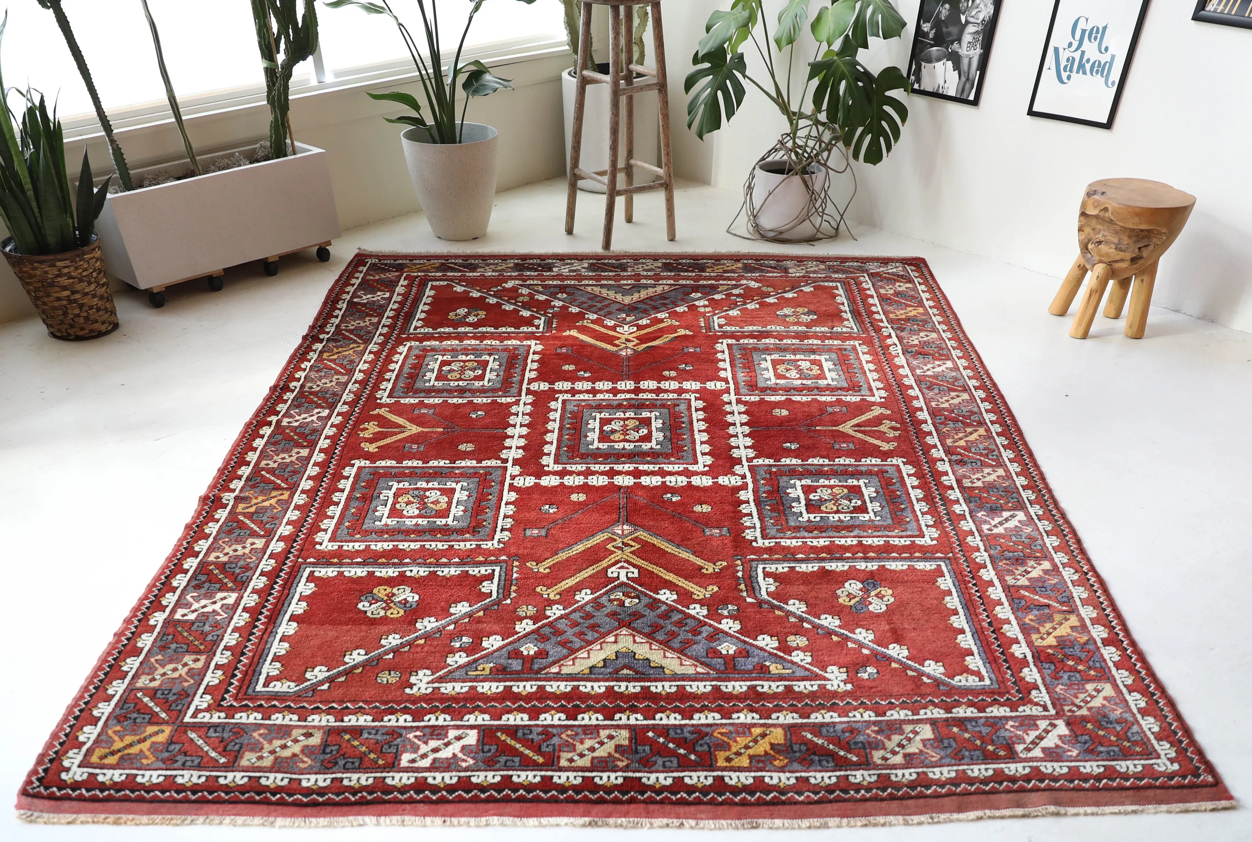 Vintage Canakkale Ayvacik Rug 7'7"x11'2"