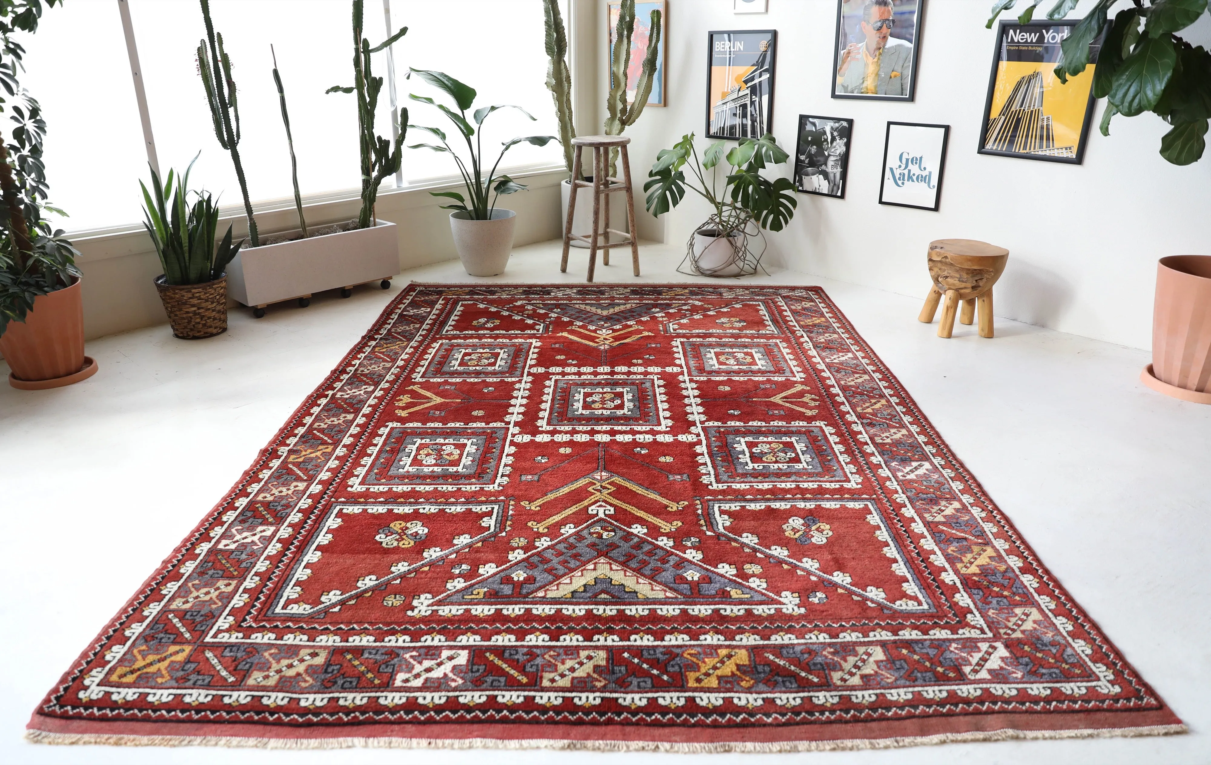 Vintage Canakkale Ayvacik Rug 7'7"x11'2"