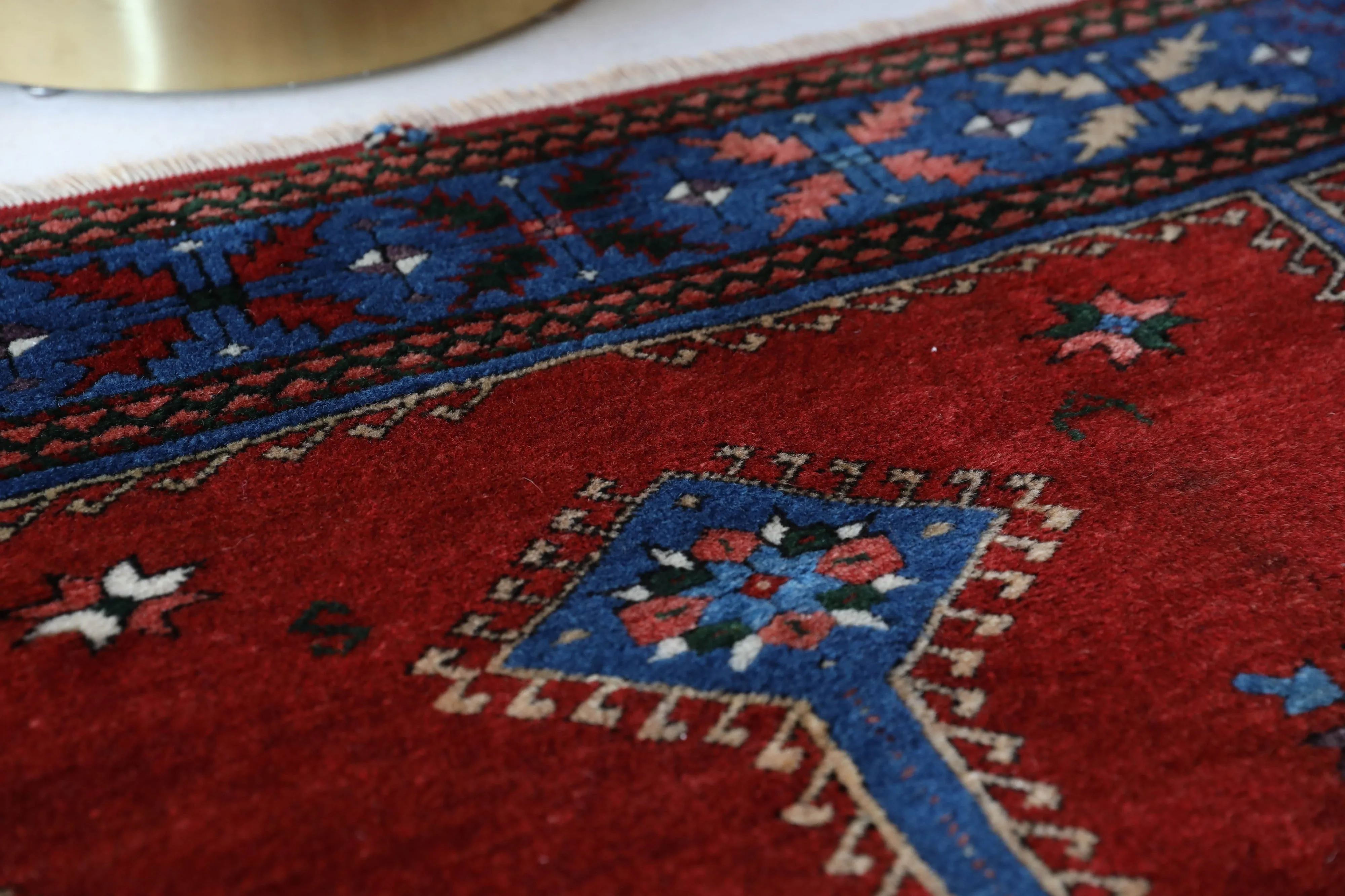 Vintage Canakkale Dobag Rug 5'6"x7'