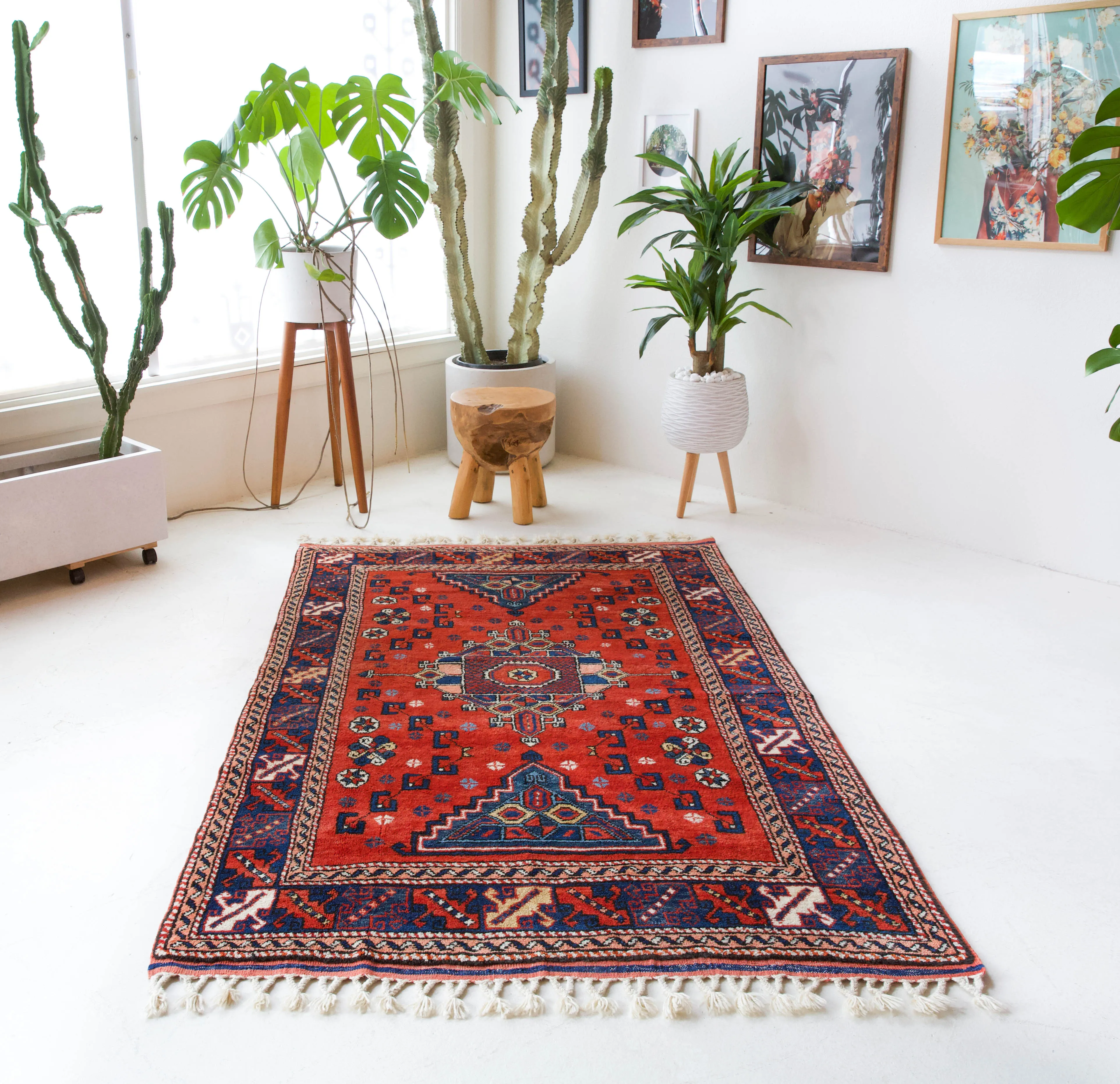 Vintage Canakkale Rug 4'4"x7'4"