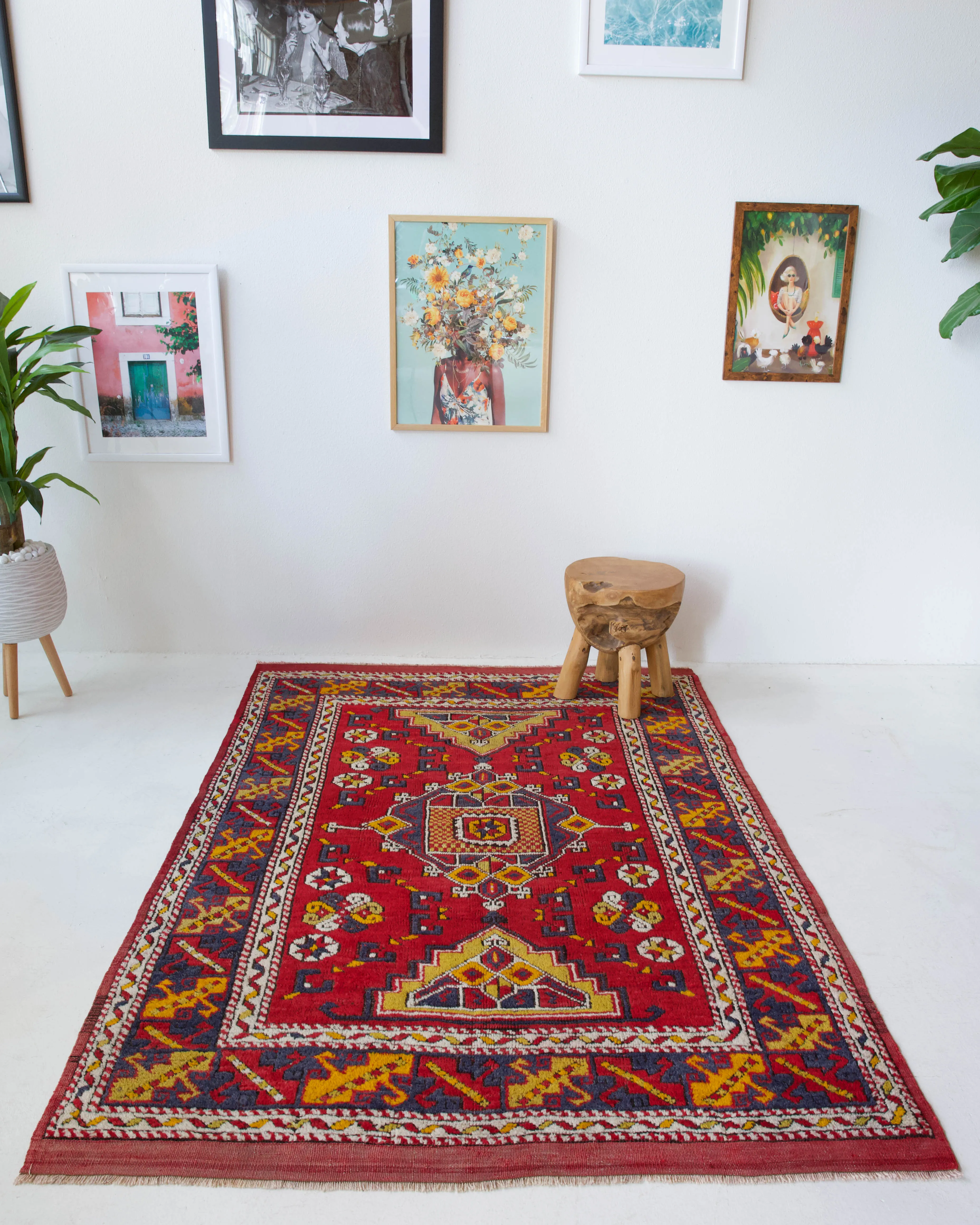 Vintage Canakkale Rug 4'9"x6'10"