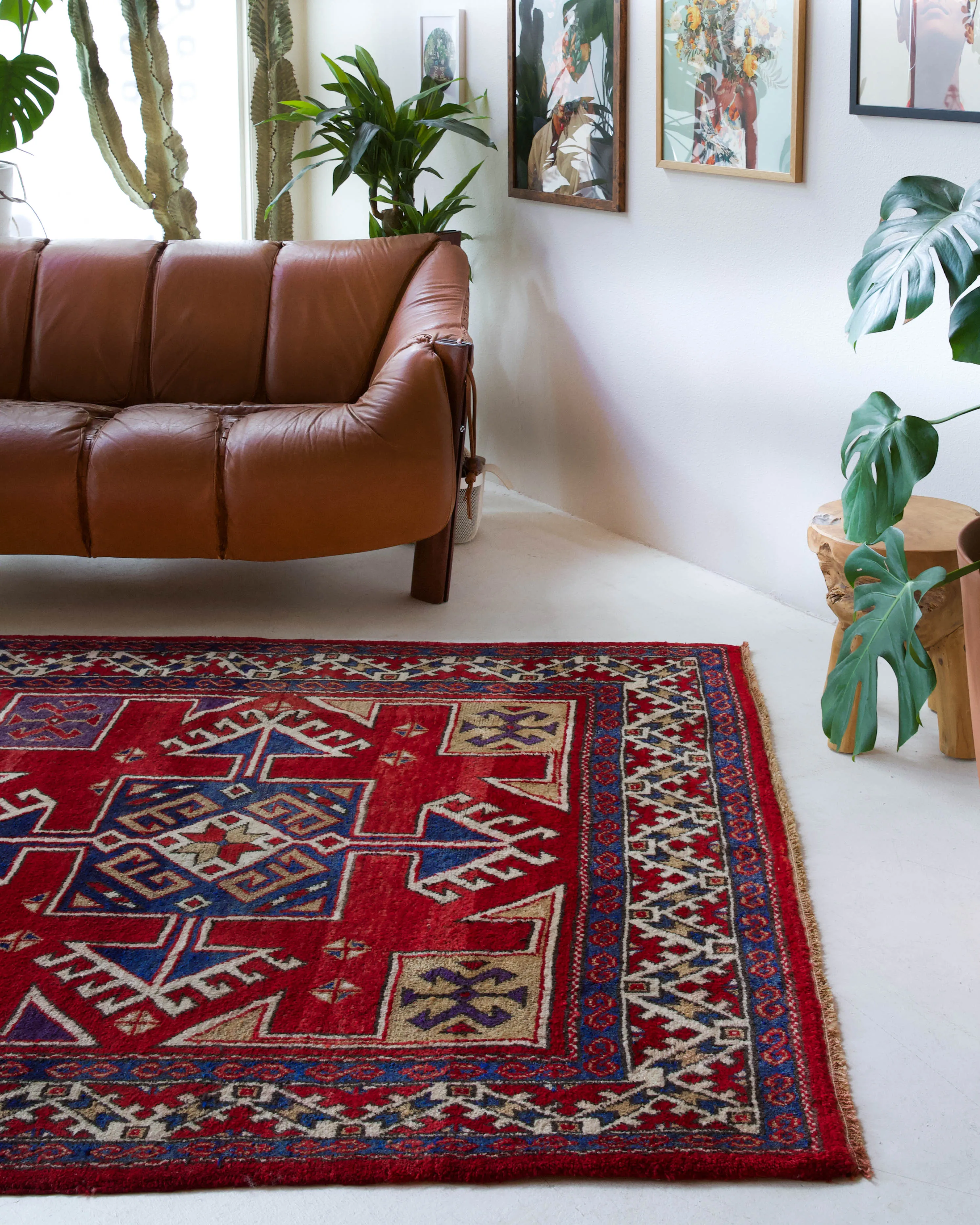 Vintage Canakkale Rug 5'8"x9'