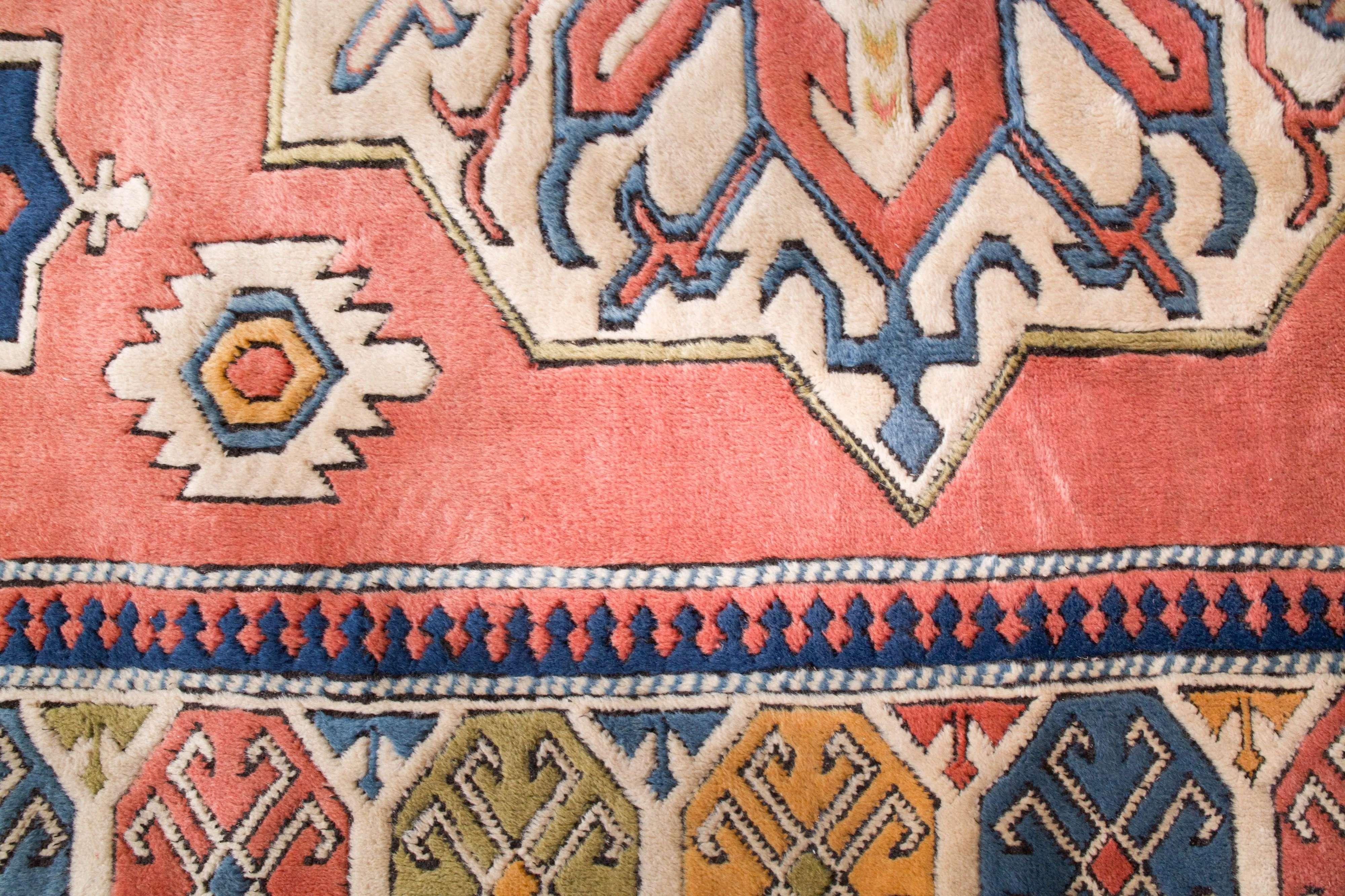 Vintage Caucasian style central Anatolian Rug 7'5"x9'9"