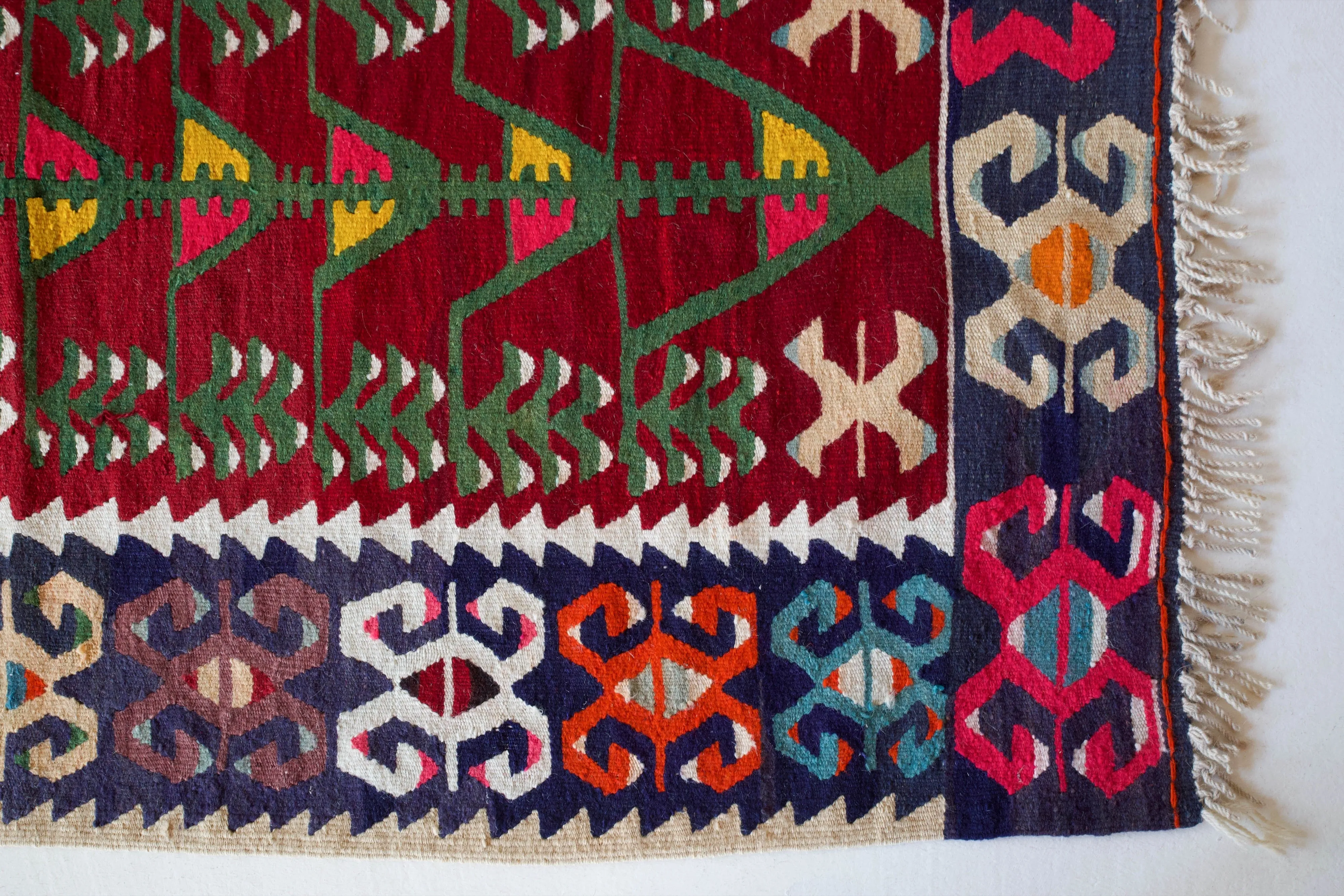 Vintage eastern Anatolian Kilim Rug 3'4"x6'
