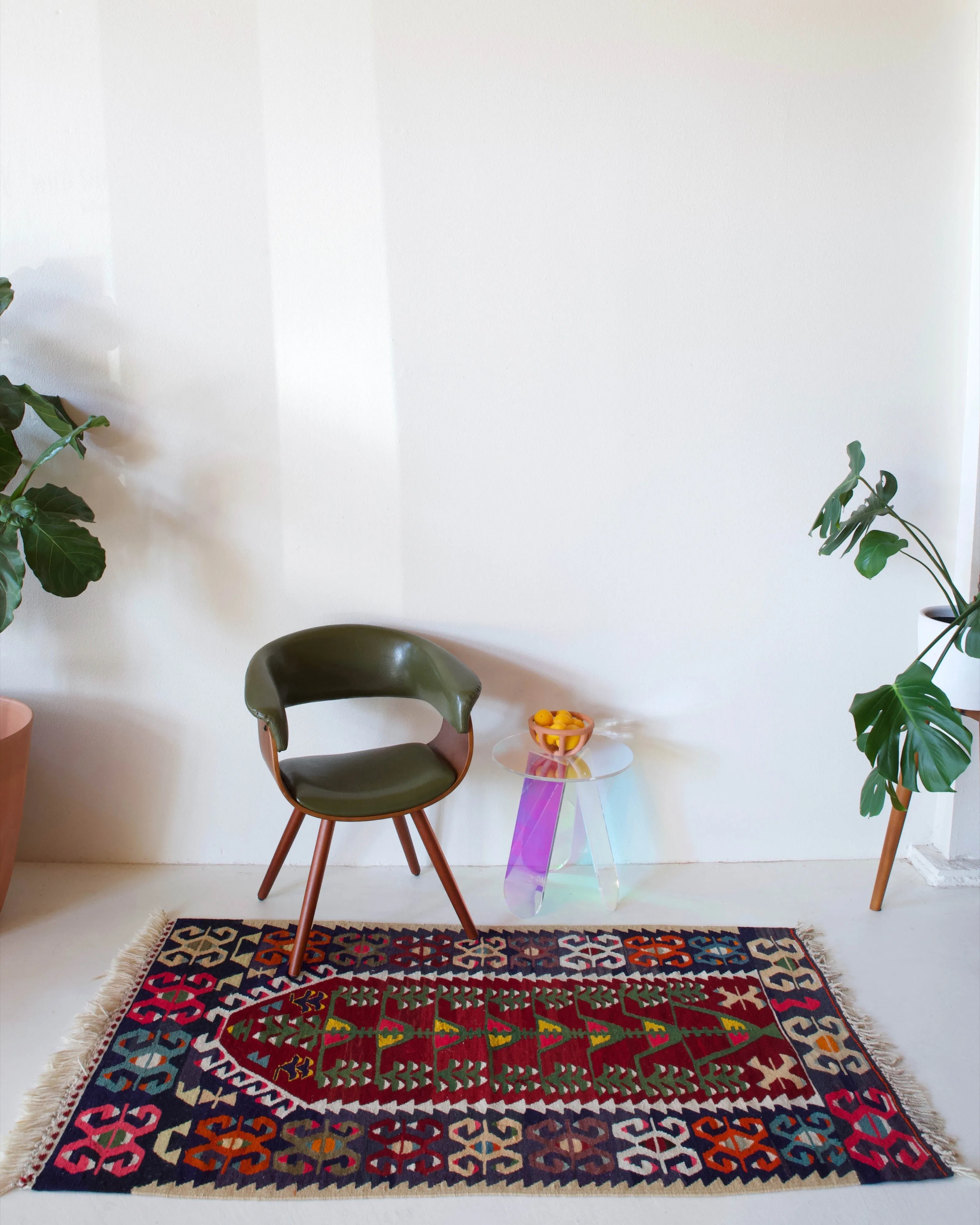Vintage eastern Anatolian Kilim Rug 3'4"x6'