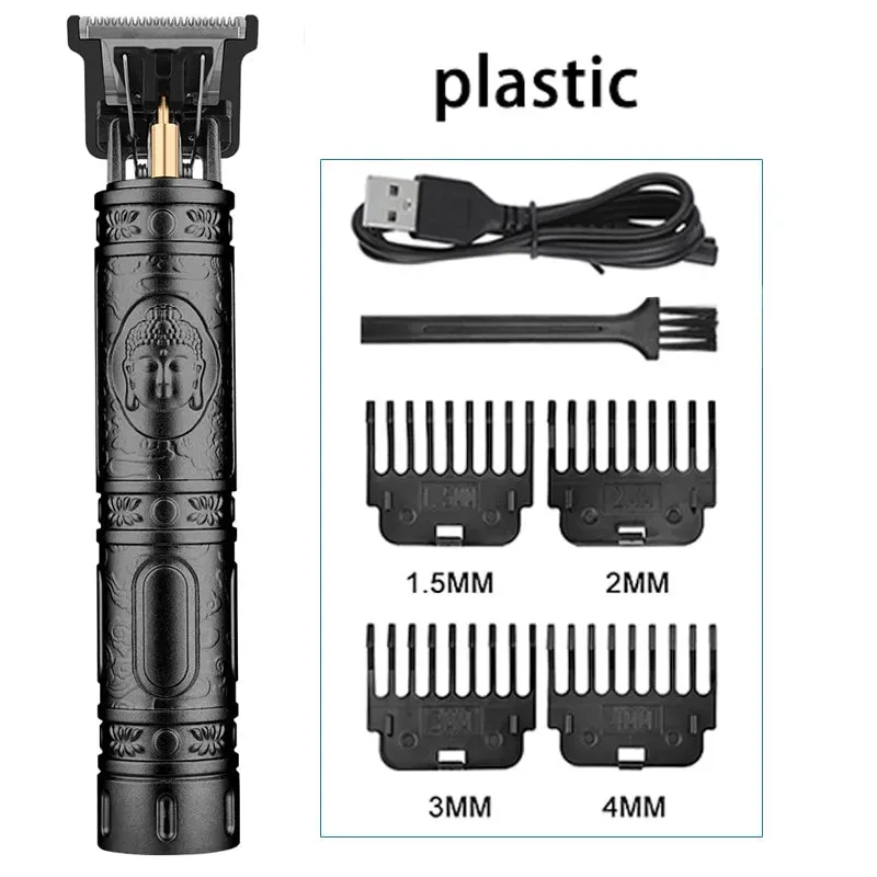 Vintage Electric Hair Clipper Hair Cutting Machine Professional Men's Shaver Rechargeable Barber Trimmer for Men