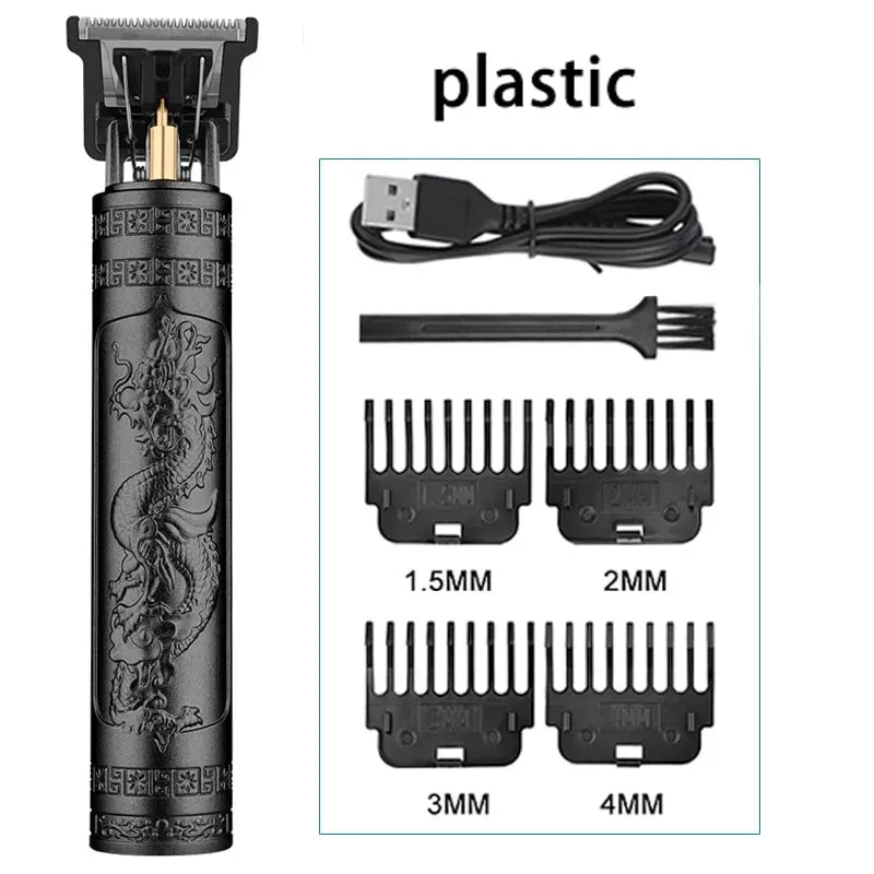 Vintage Electric Hair Clipper Hair Cutting Machine Professional Men's Shaver Rechargeable Barber Trimmer for Men