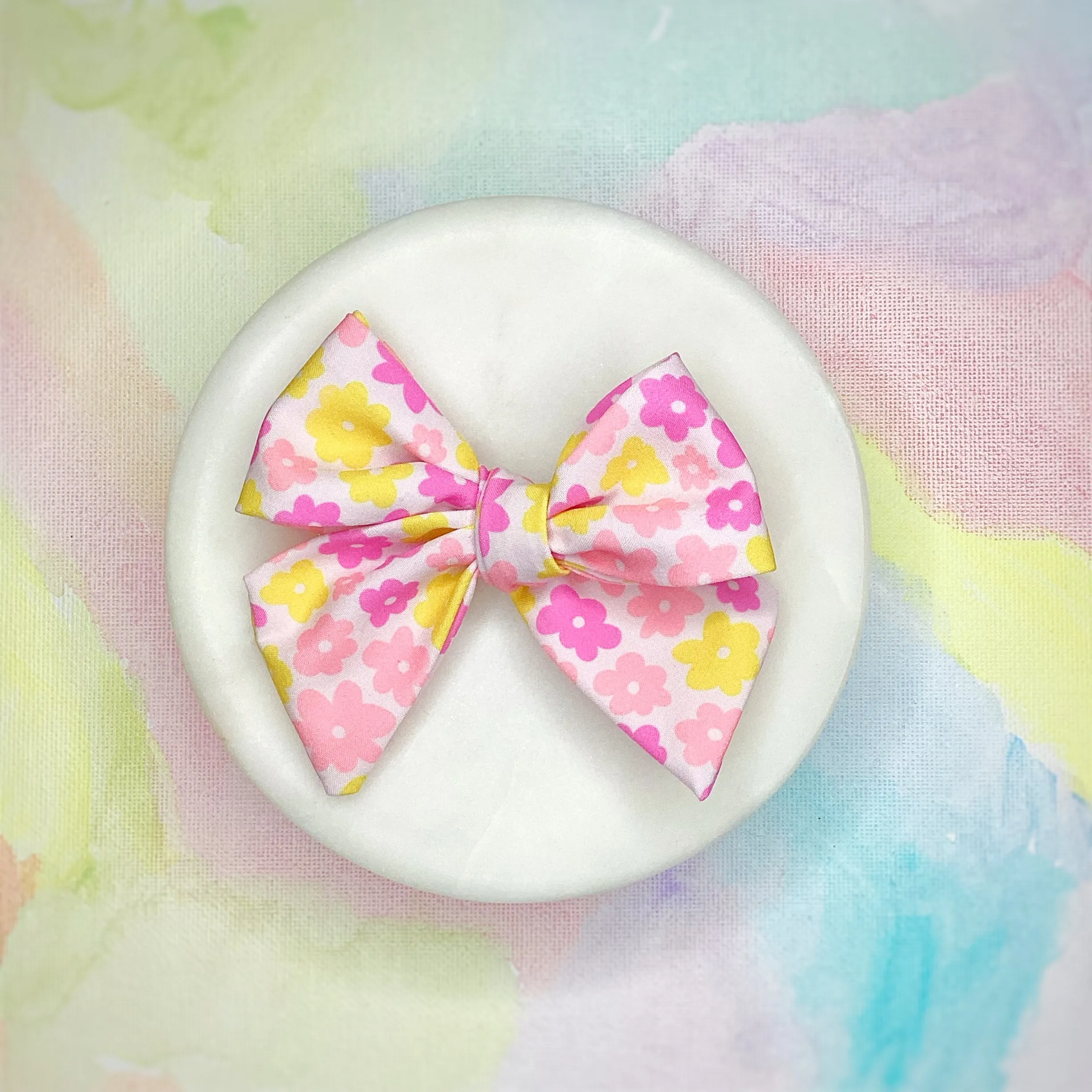Vintage Flower Power Bow Strip, Baby Headwrap, Headband and Scrunchie Collection