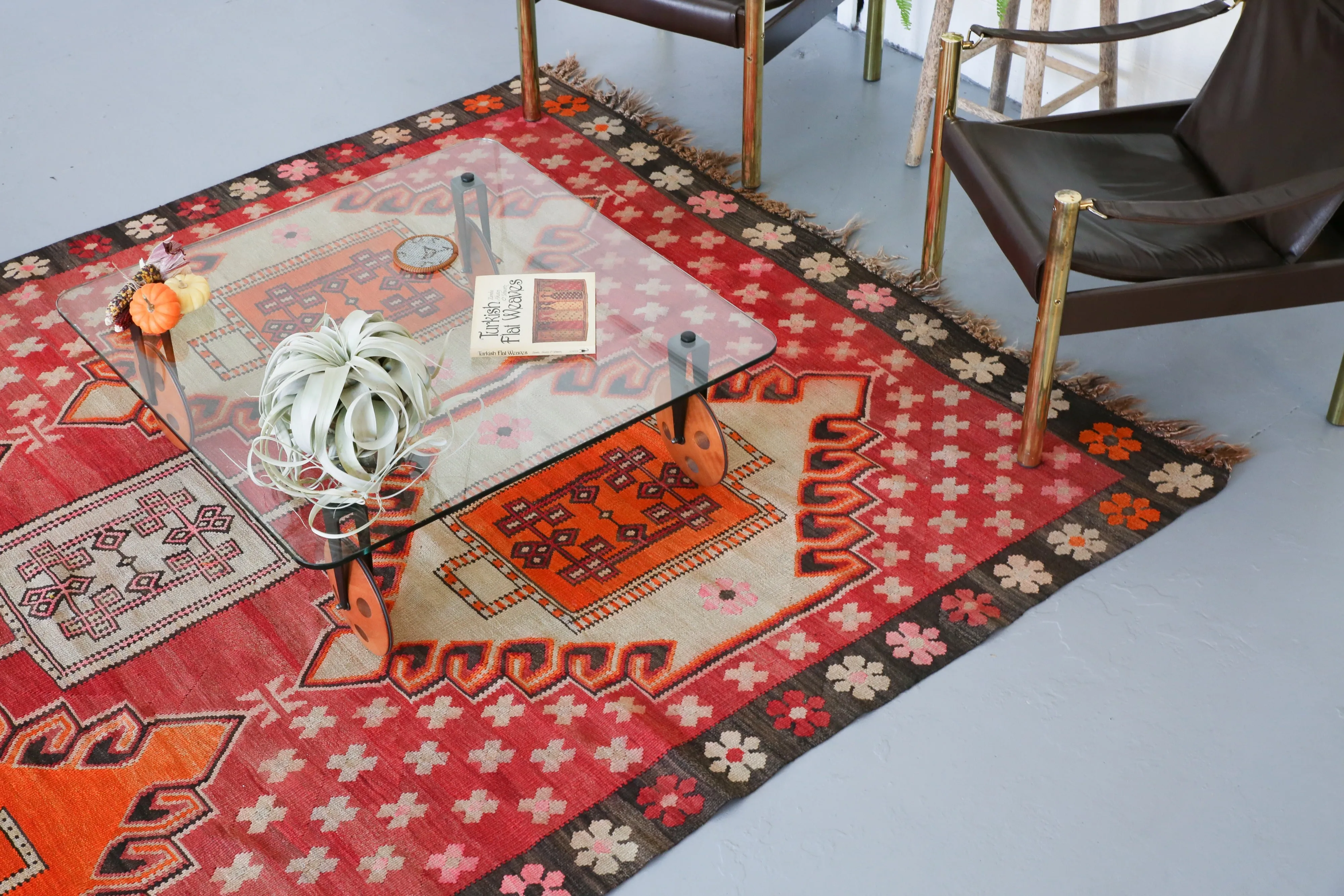 Vintage Kars Kilim 6.7ftx15.8ft