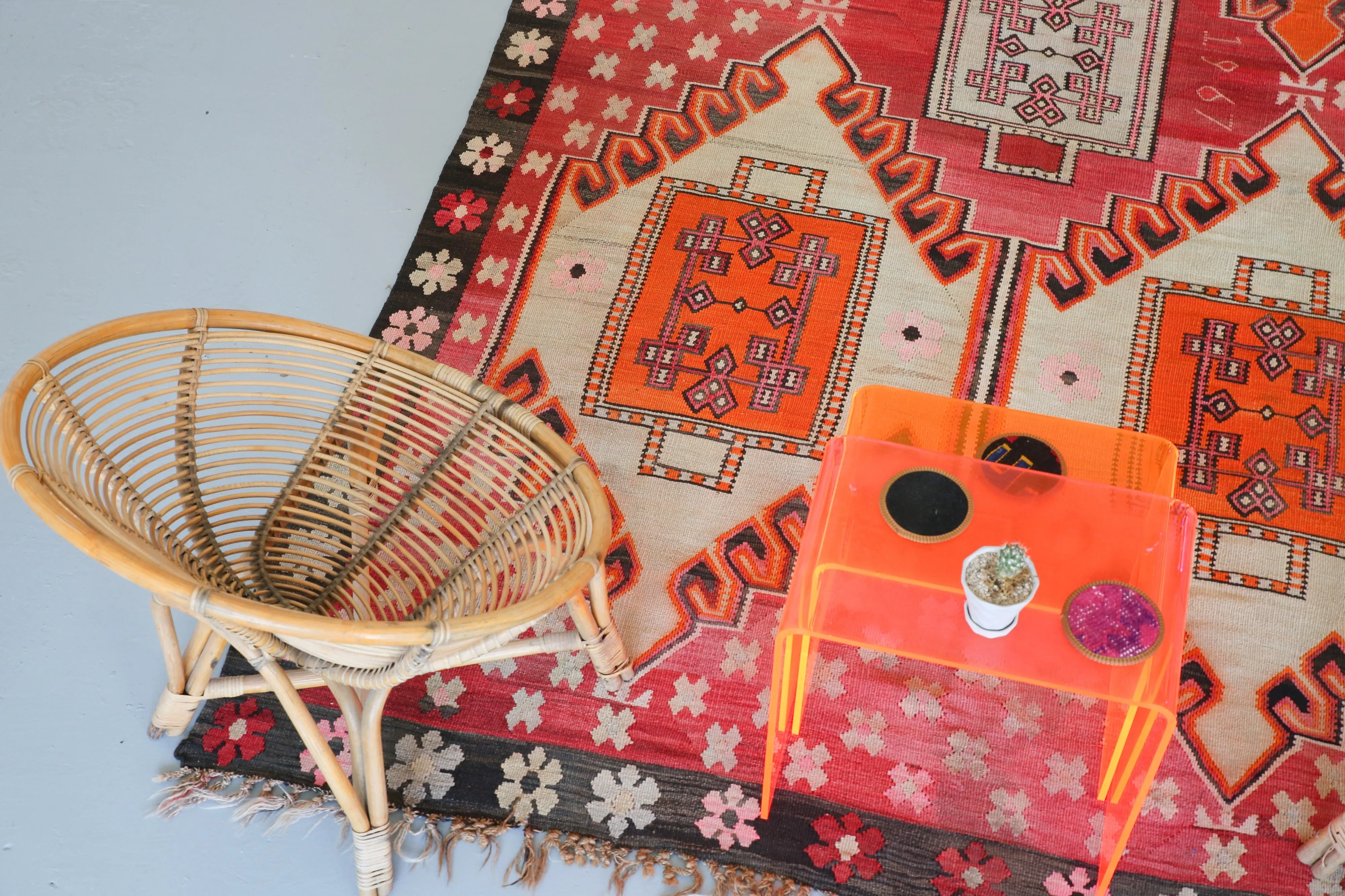 Vintage Kars Kilim 6.7ftx15.8ft