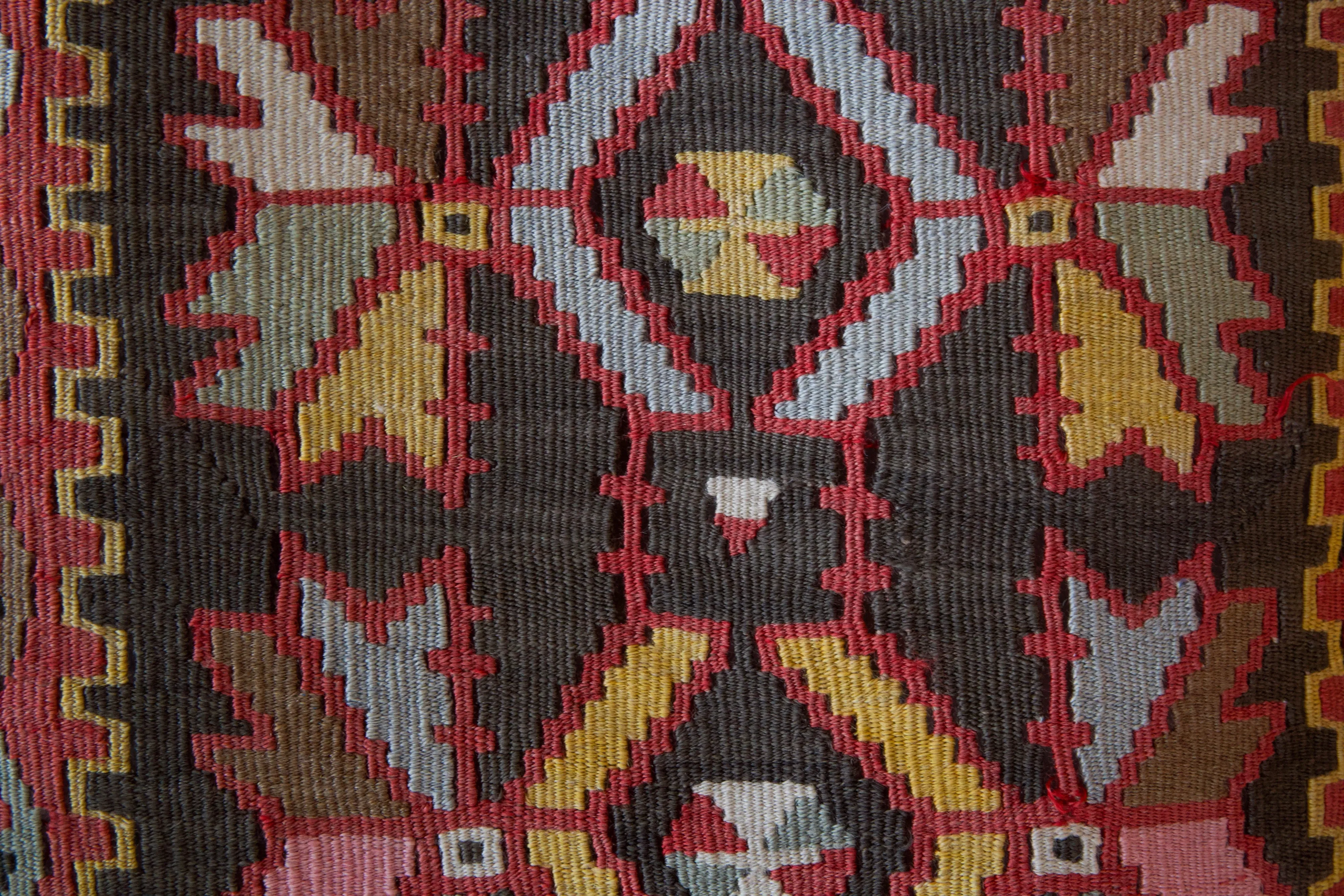 Vintage Kayseri Avsar Kilim Rug 4'8"x9'8"