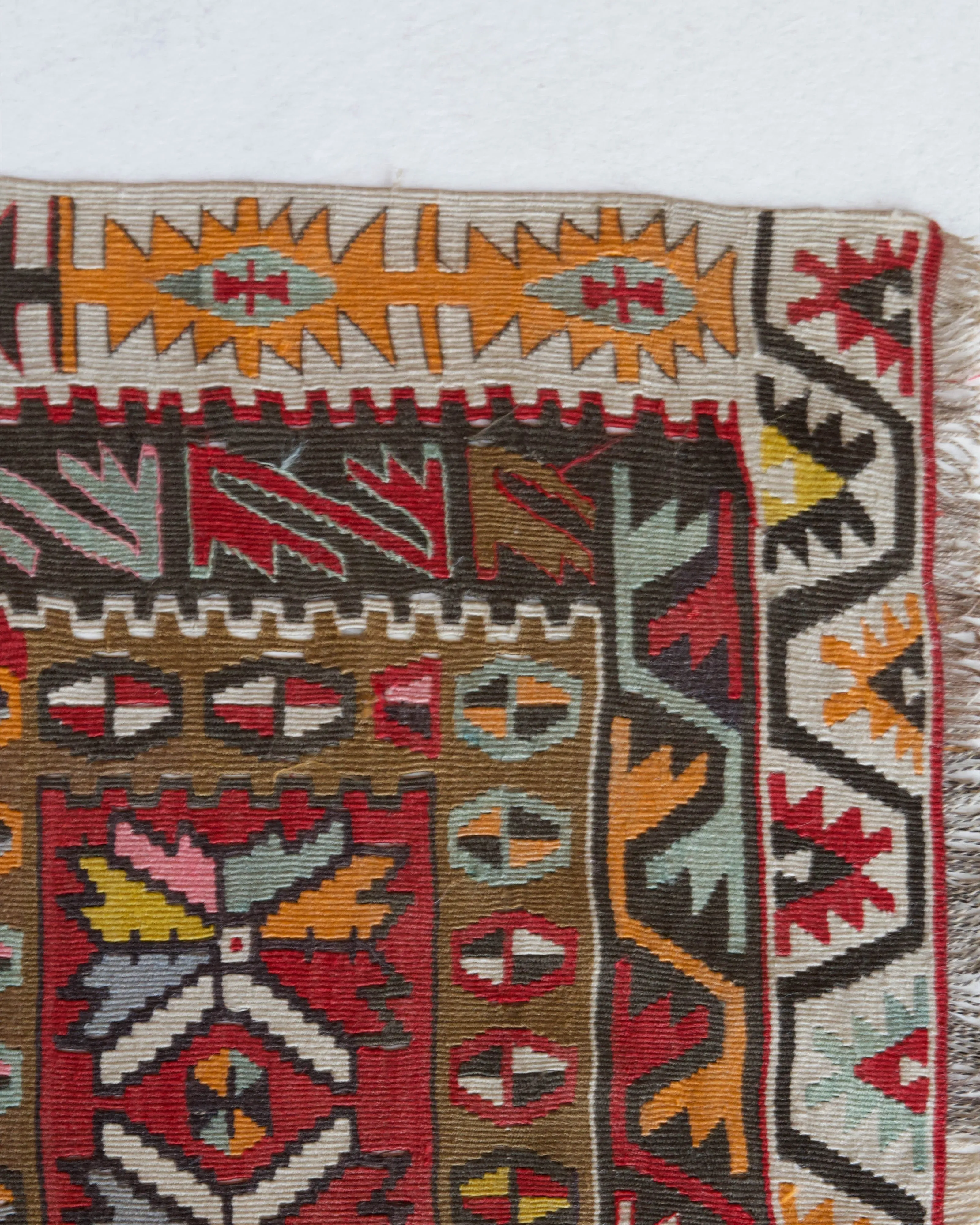 Vintage Kayseri Avsar Kilim Rug 4'8"x9'8"