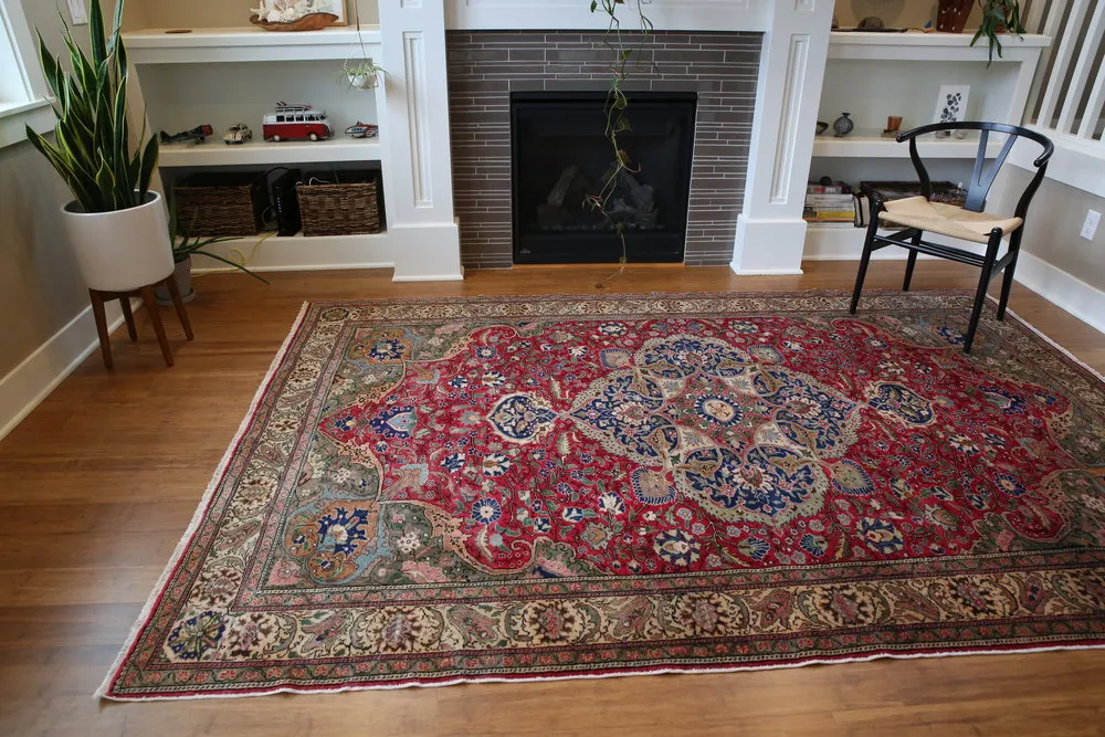 Vintage Kayseri Bunyan Carpet 6.7x9.9ft