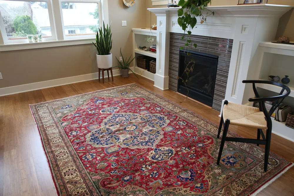 Vintage Kayseri Bunyan Carpet 6.7x9.9ft