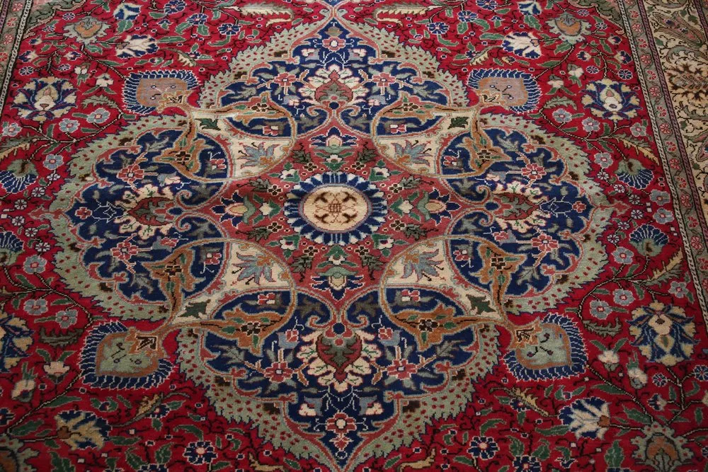 Vintage Kayseri Bunyan Carpet 6.7x9.9ft